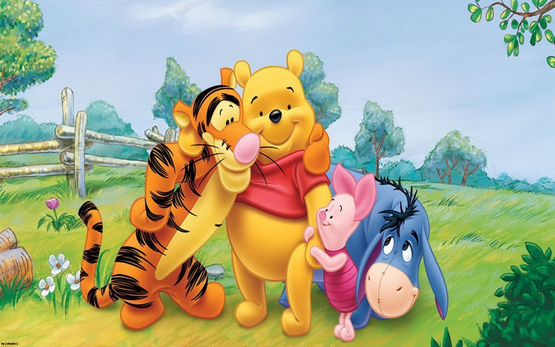 Winnie the Pooh and Friends Wallpaper