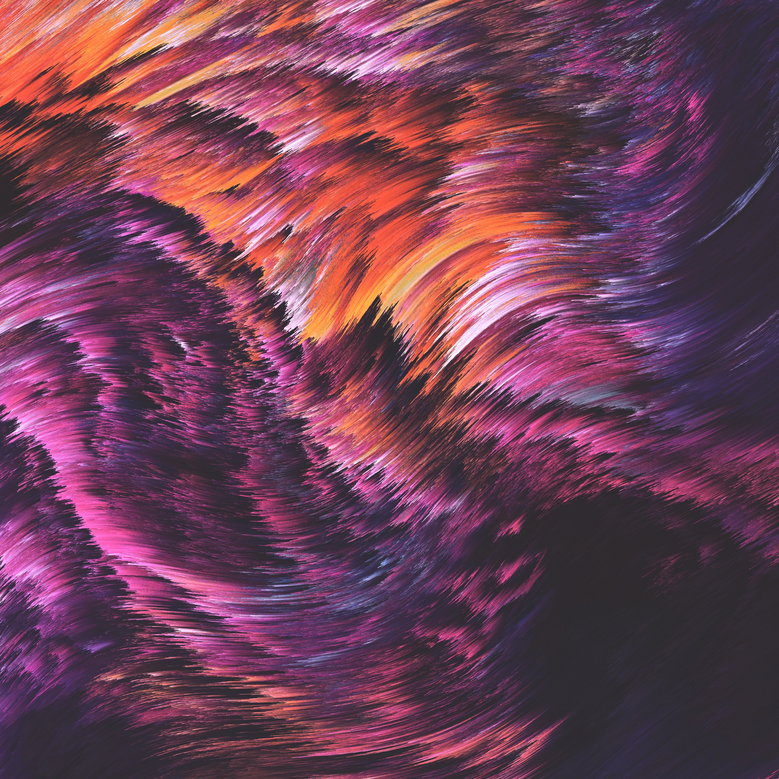 Glitch art Wallpaper 4K, Space artwork, Vibrant, Abstract