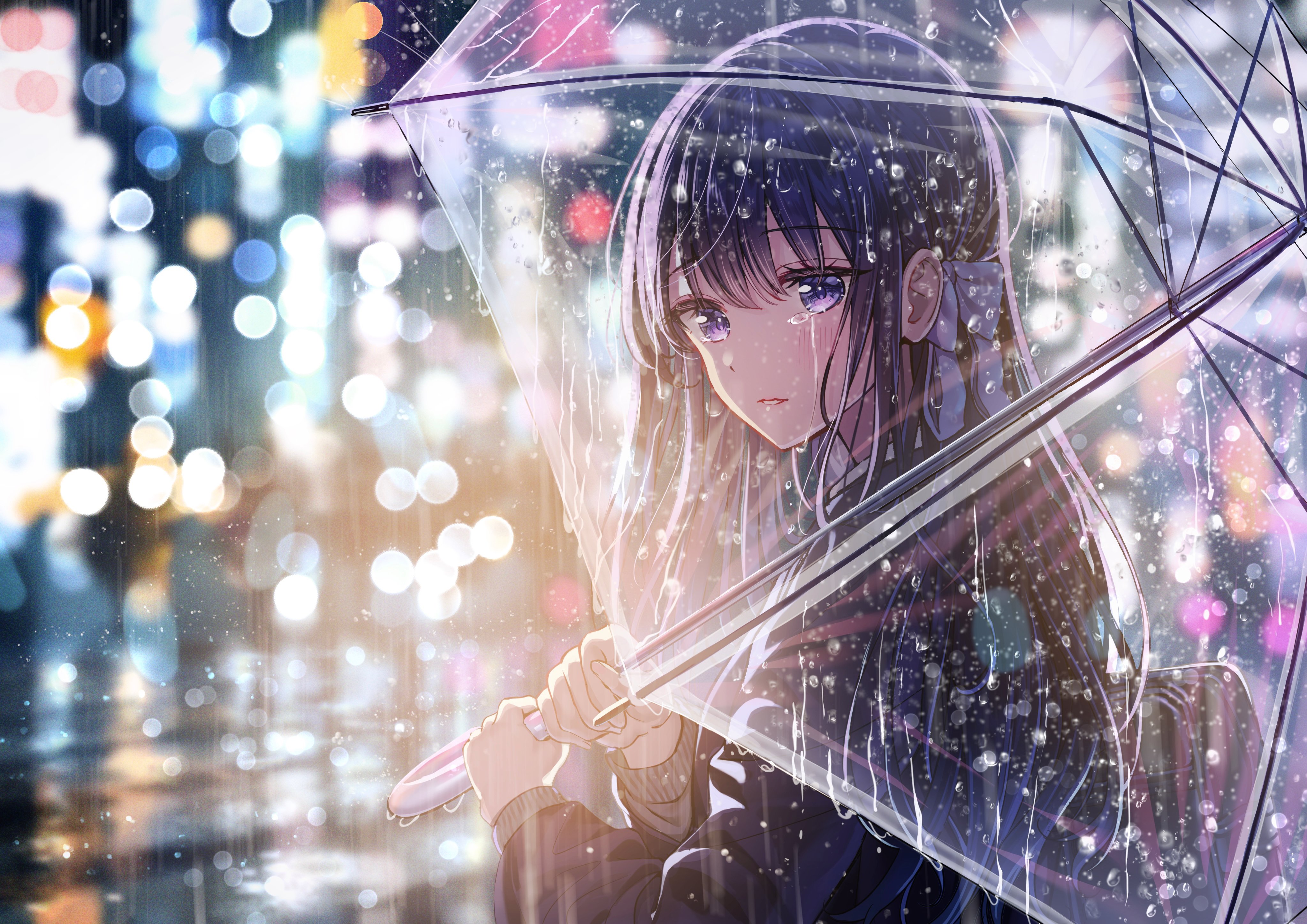 Rain Anime Girl Wallpapers - Wallpaper Cave