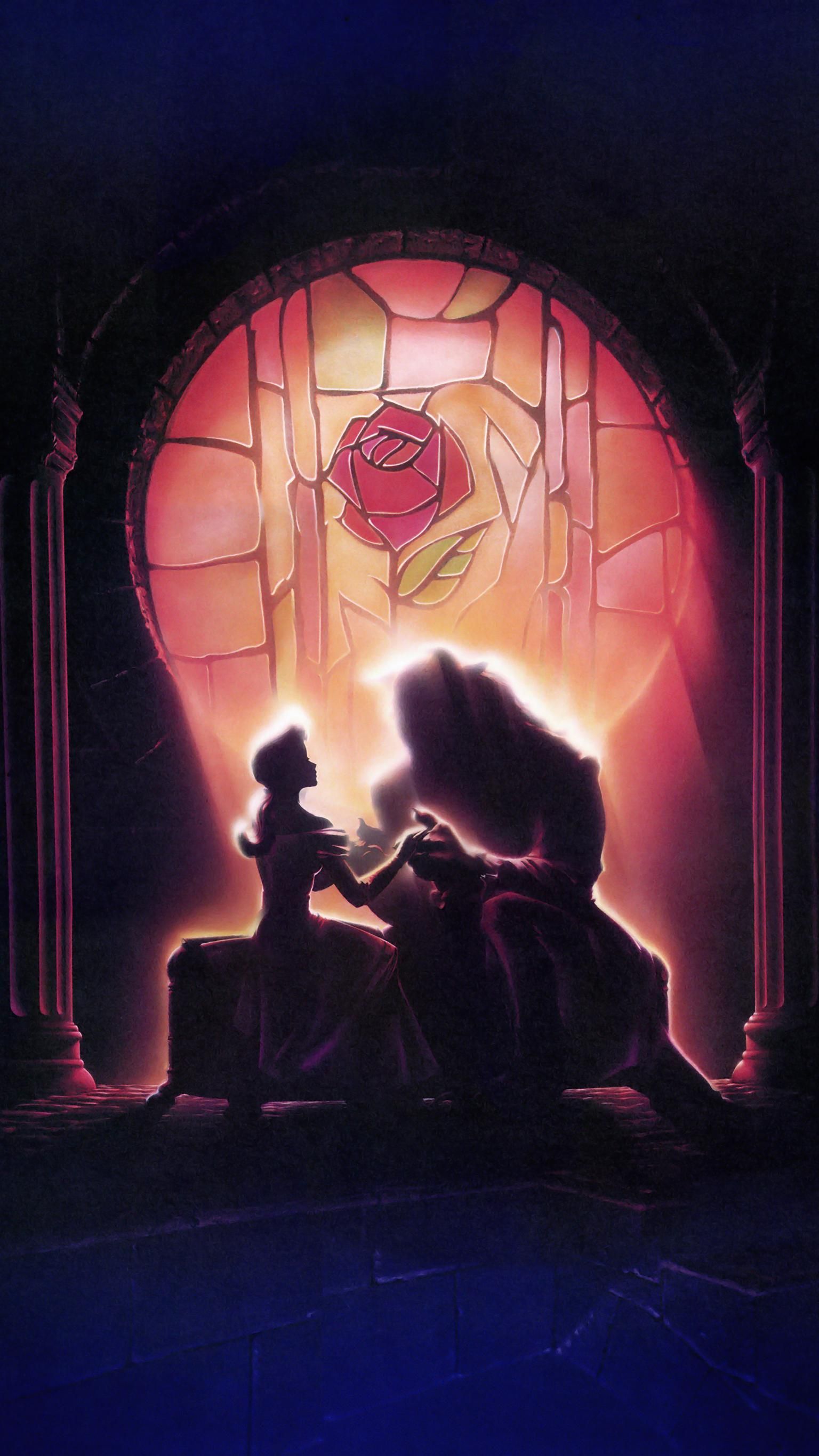 Beauty and the Beast Phone Wallpaper. Moviemania. Disney art, Disney beauty and the beast, Disney movie posters