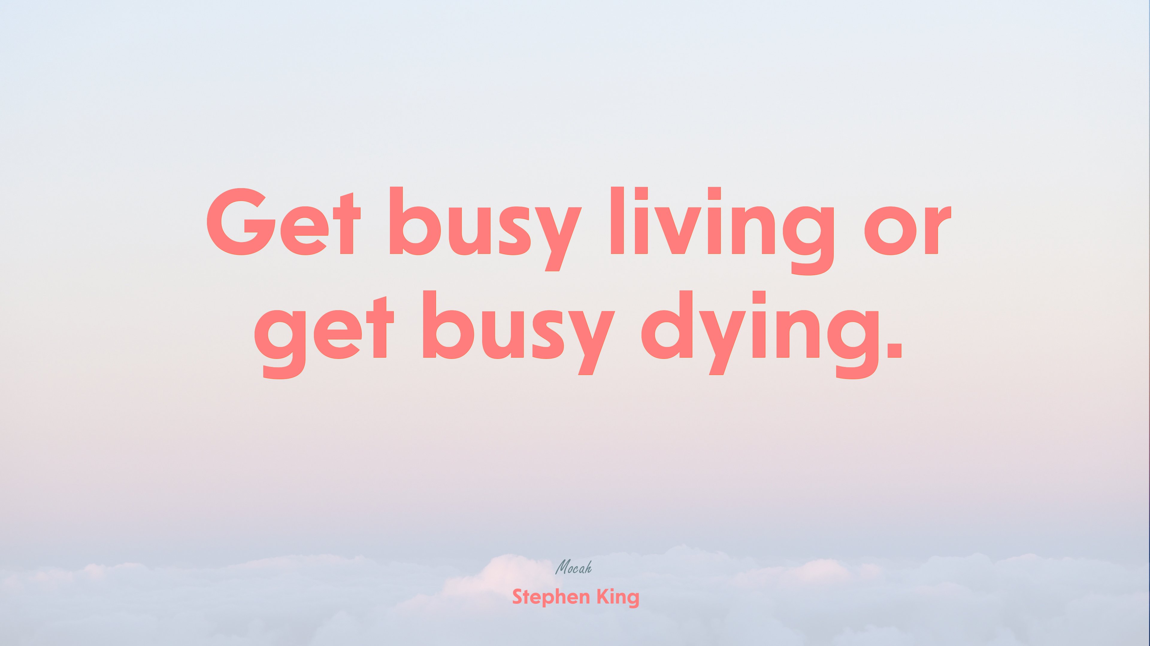 quote on life wallpaper for desktop, Stephen King quote Gallery HD Wallpaper