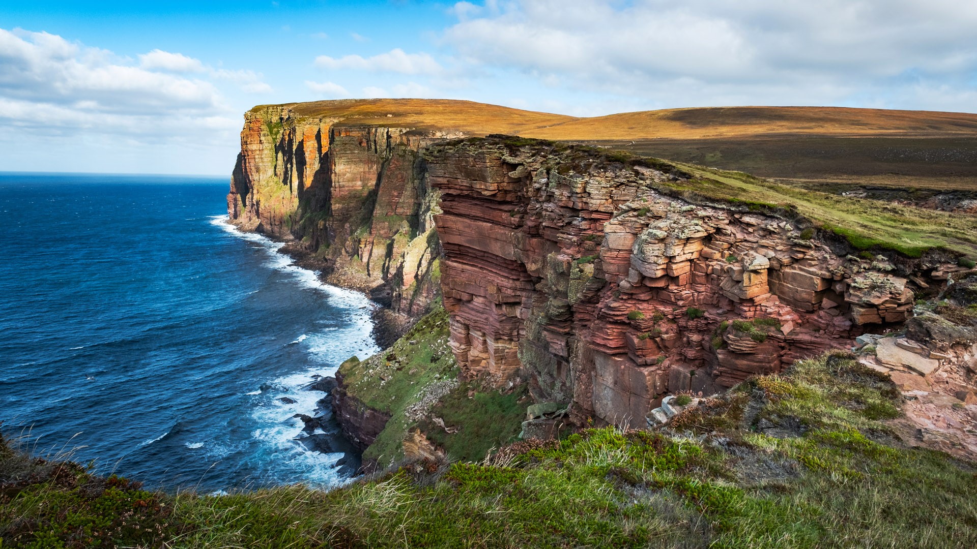 Cliff on the Island of Hoy, Orkney Islands, Scotland, UK. Windows 10 Spotlight Image