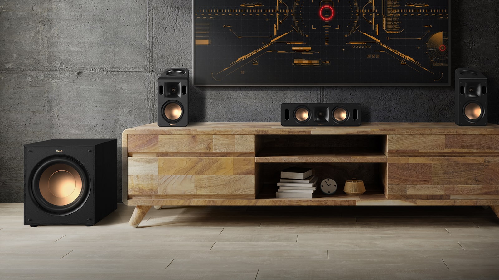 Klipsch Reference Cinema System with Dolby Atmos has a 10” subwoofer for incredible bass Gadget Flow