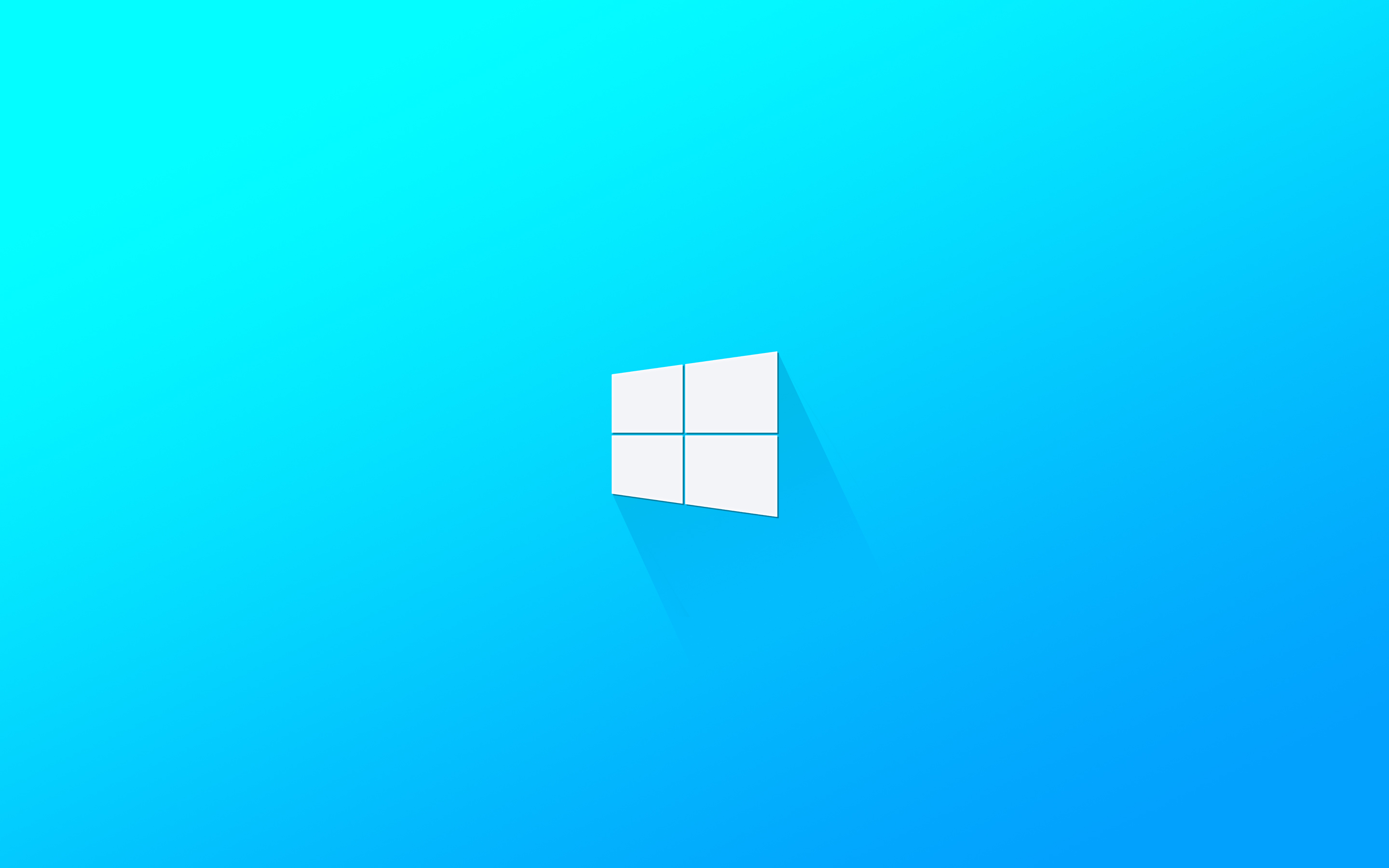 Wallpaper, minimalism, logo, Windows windows colorful, blue background, simple background 2880x1800