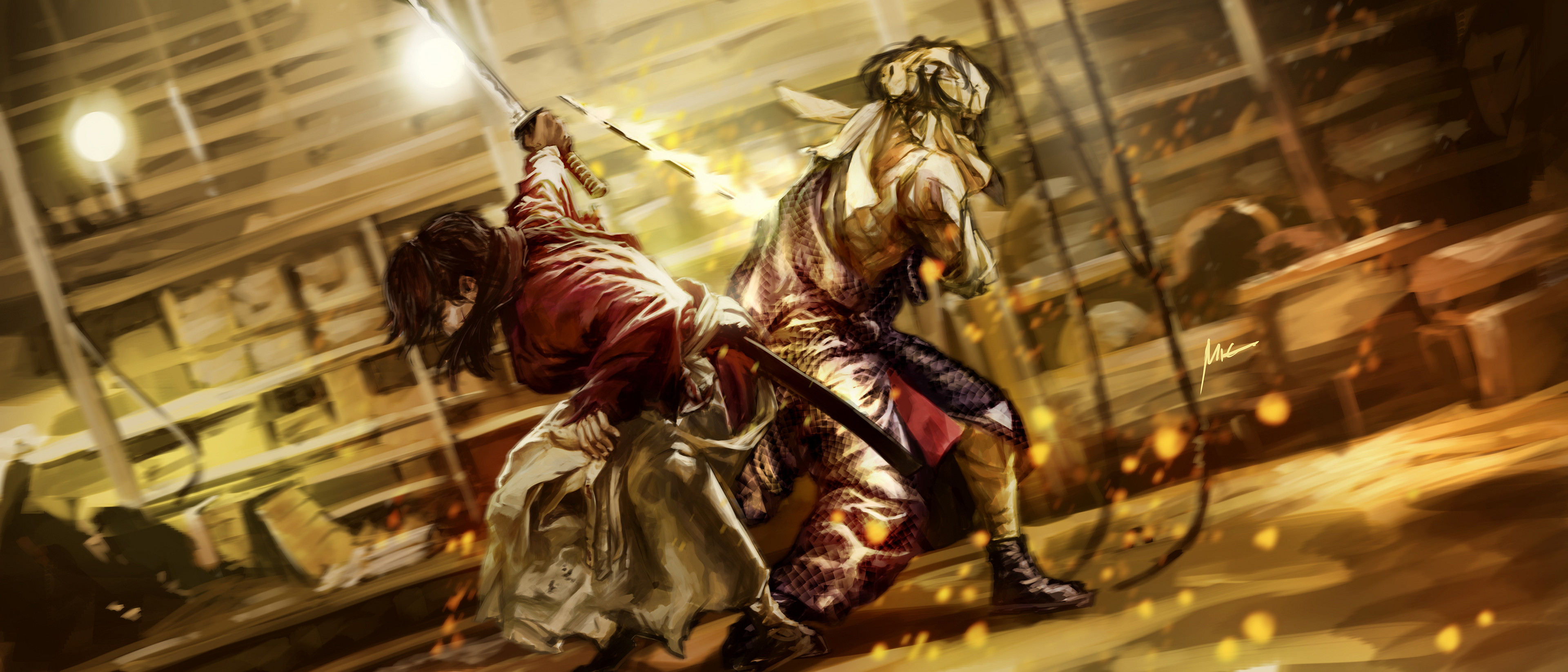 Makoto Shishio HD, Makoto Shishio, Kenshin Himura Gallery HD Wallpaper