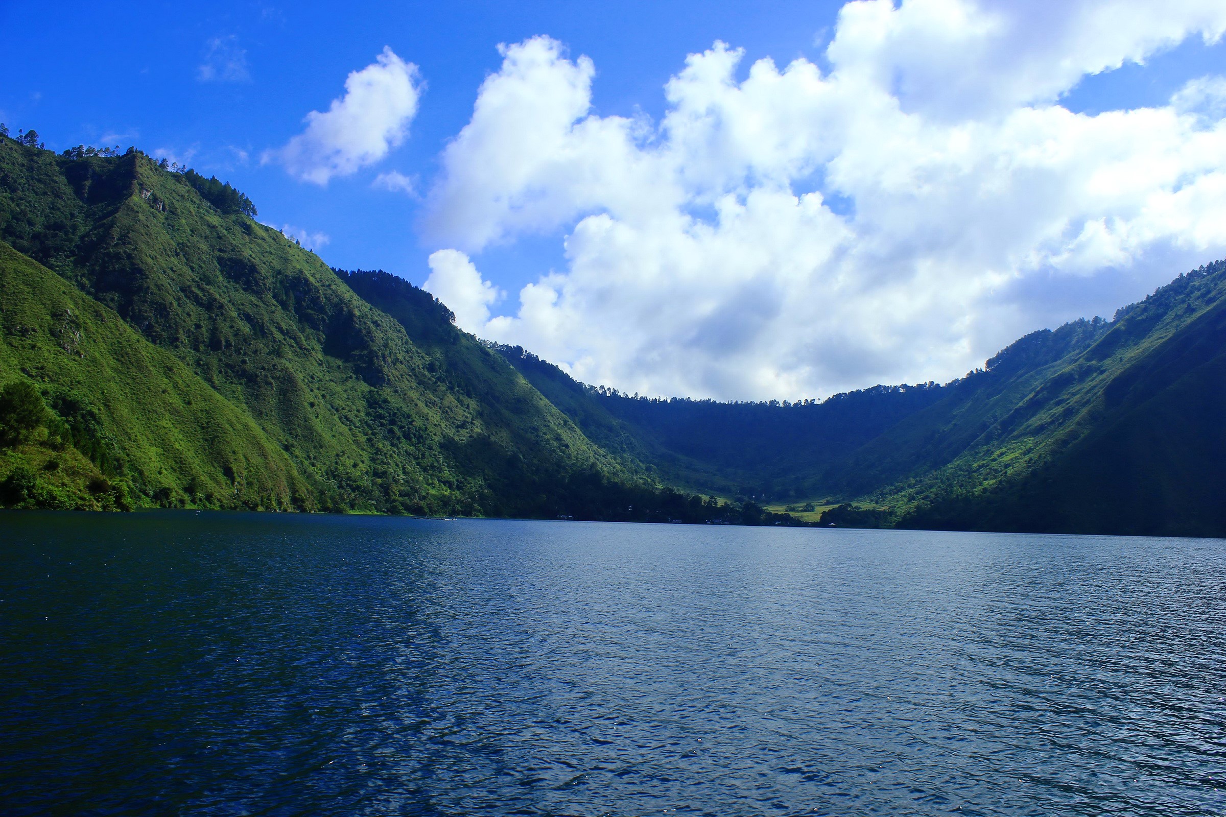 Lake Toba Sumatra, Indonesia, Lake, Mountains, Clouds Gallery HD Wallpaper