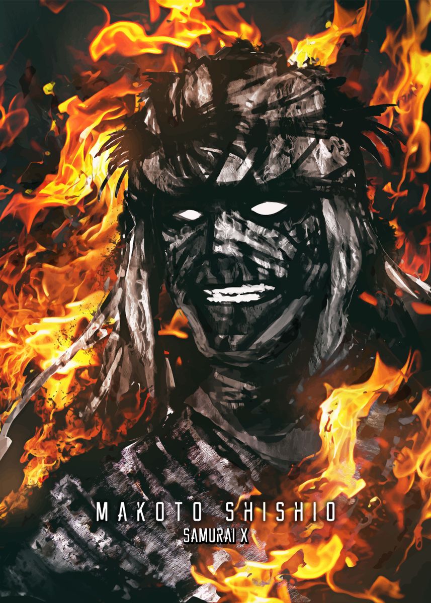 Samurai X Makoto Shishio' Poster