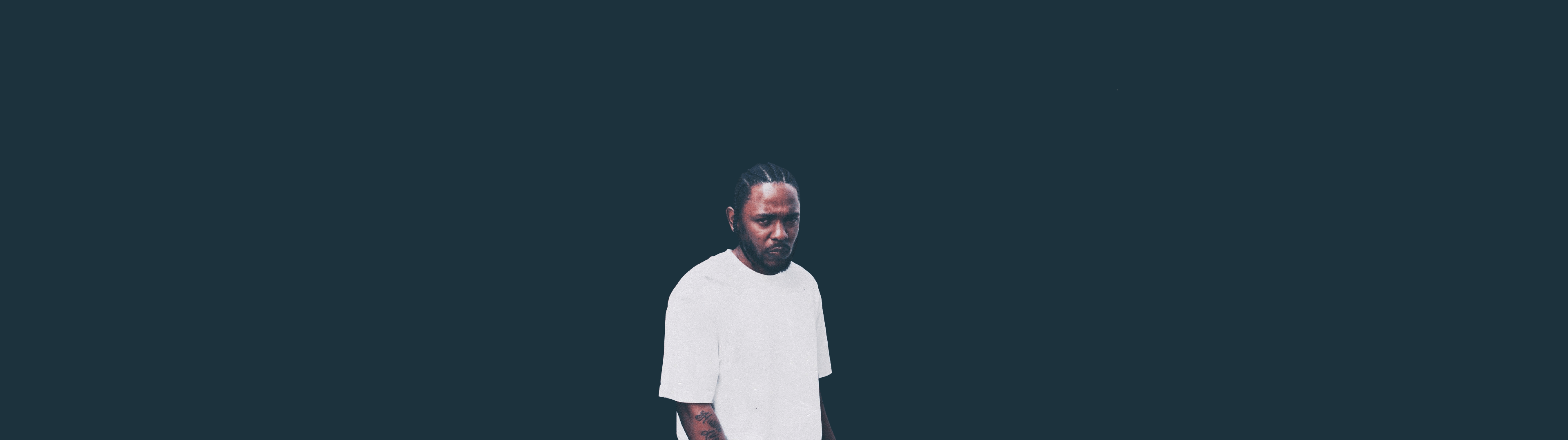 I made Kendrick Lamar wallpaper for dual monitor. [3840x1080]