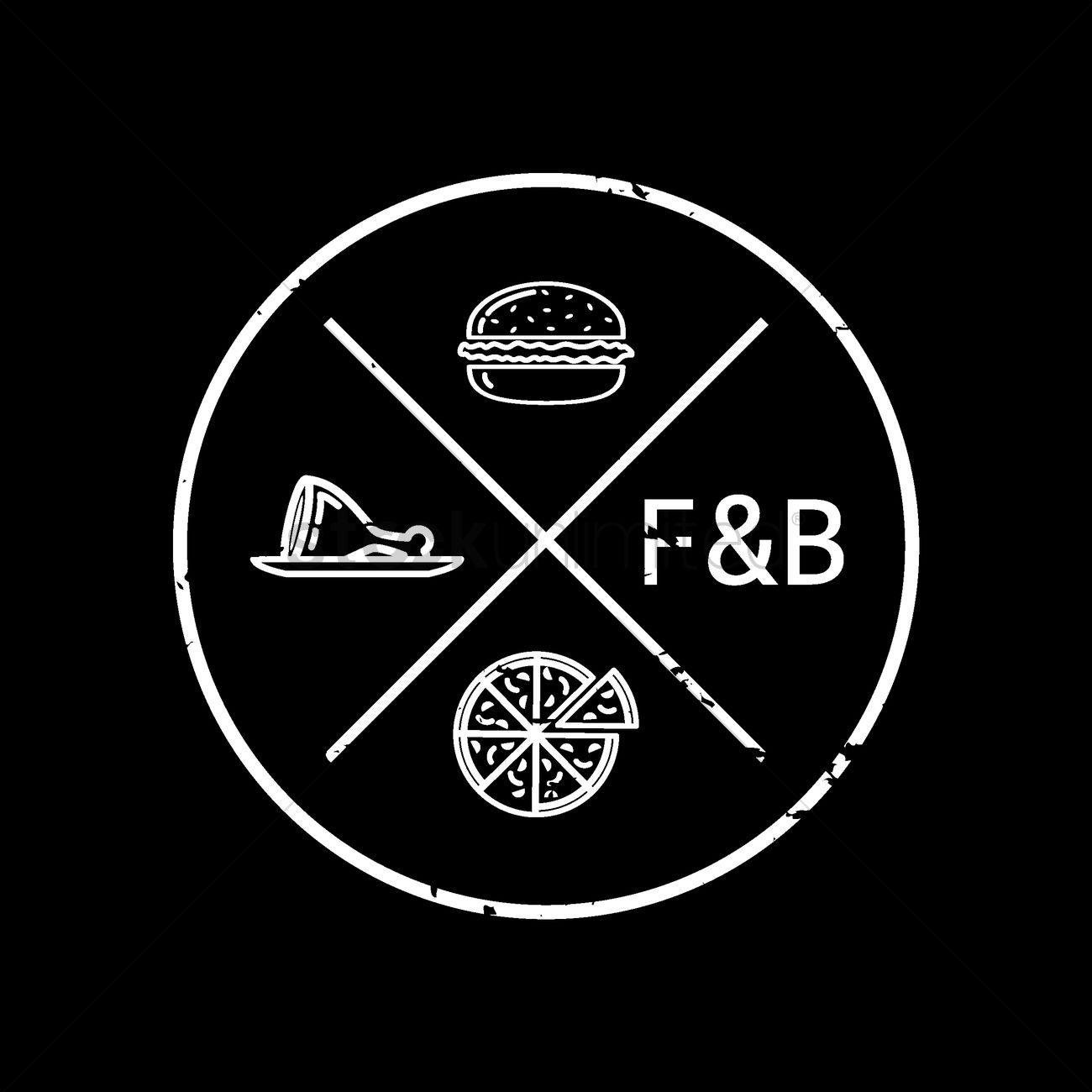 Food and beverages wallpaper Vector Image