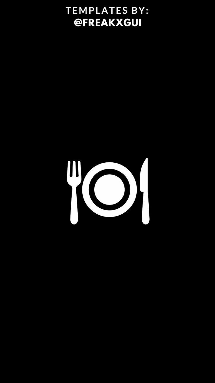 food designer. Instagram highlight icons, Instagram icons, Instagram black theme