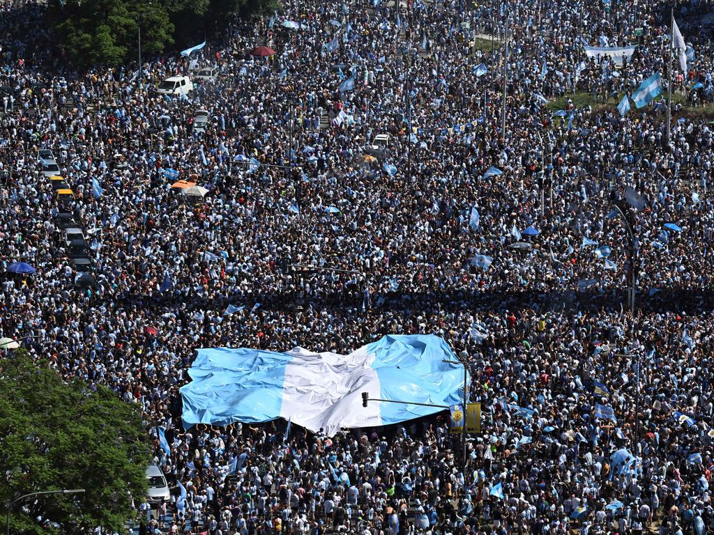 Argentina fans go wild as World Cup win sparks huge celebrations in Buenos Aires. news.com.au