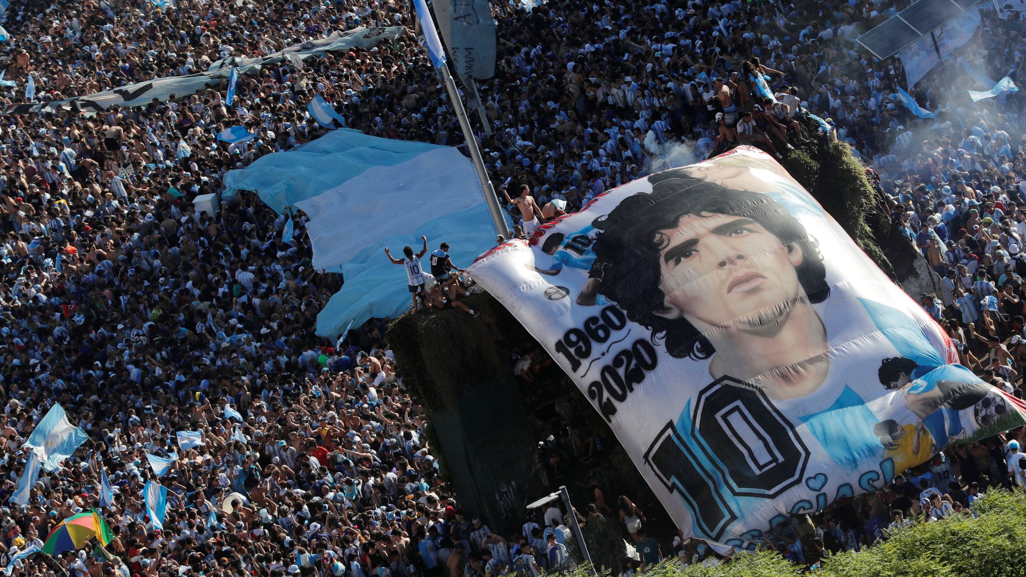 In picture: Argentina celebrates as Messi joins Maradona in bringing home World Cup