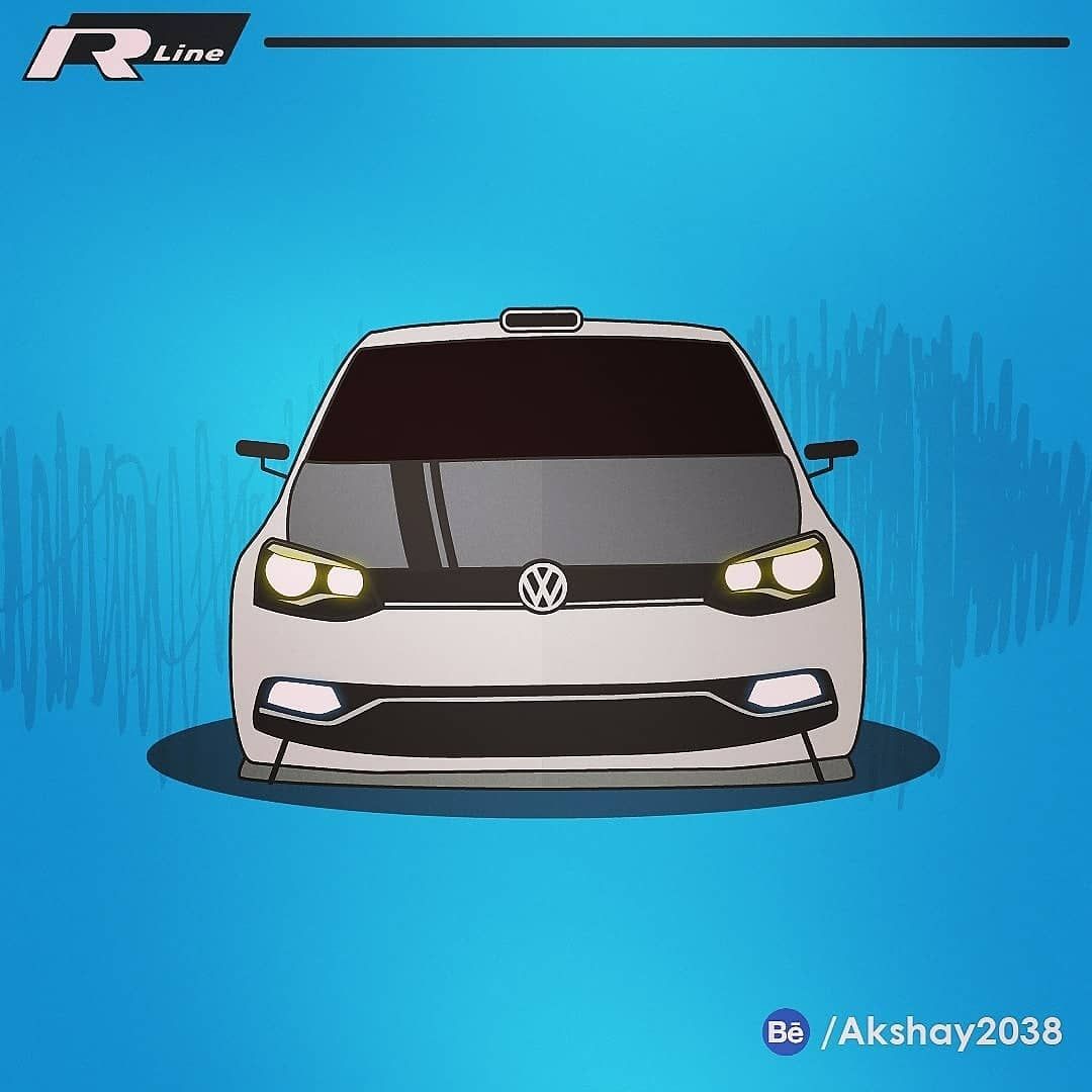 When you go out Racing in a Volkswagen Polo! Vector Illustration Polo (Racecar). Sports car wallpaper, Vw polo, Volkswagen polo