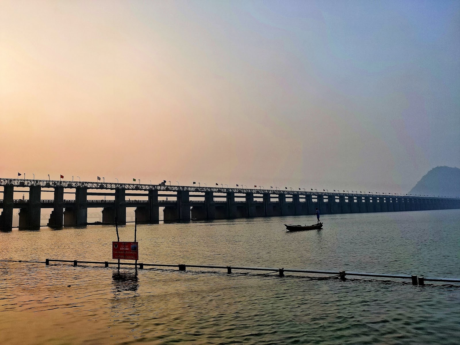 Prakasam Barrage on River Krishna to connect with Guntur