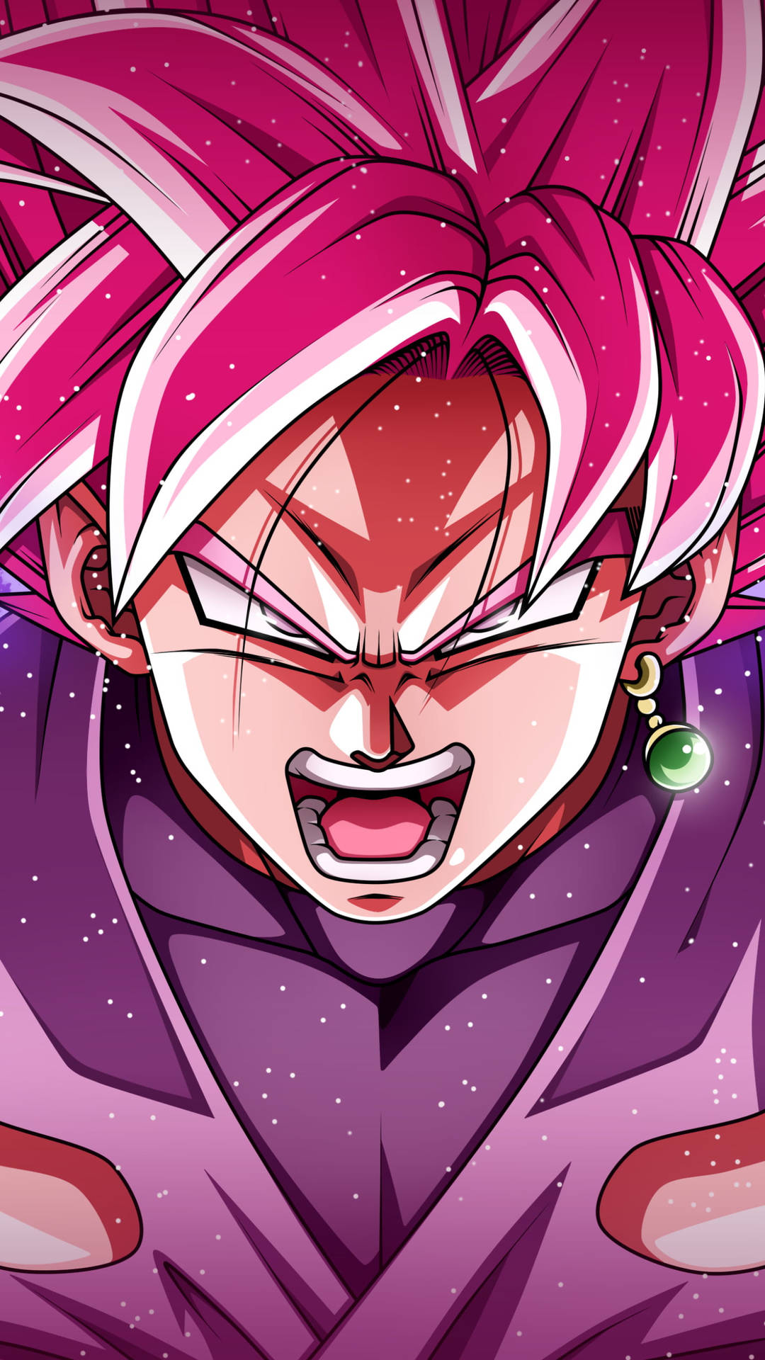 Download Black Goku Rose 4k Releasing Energy Wallpaper