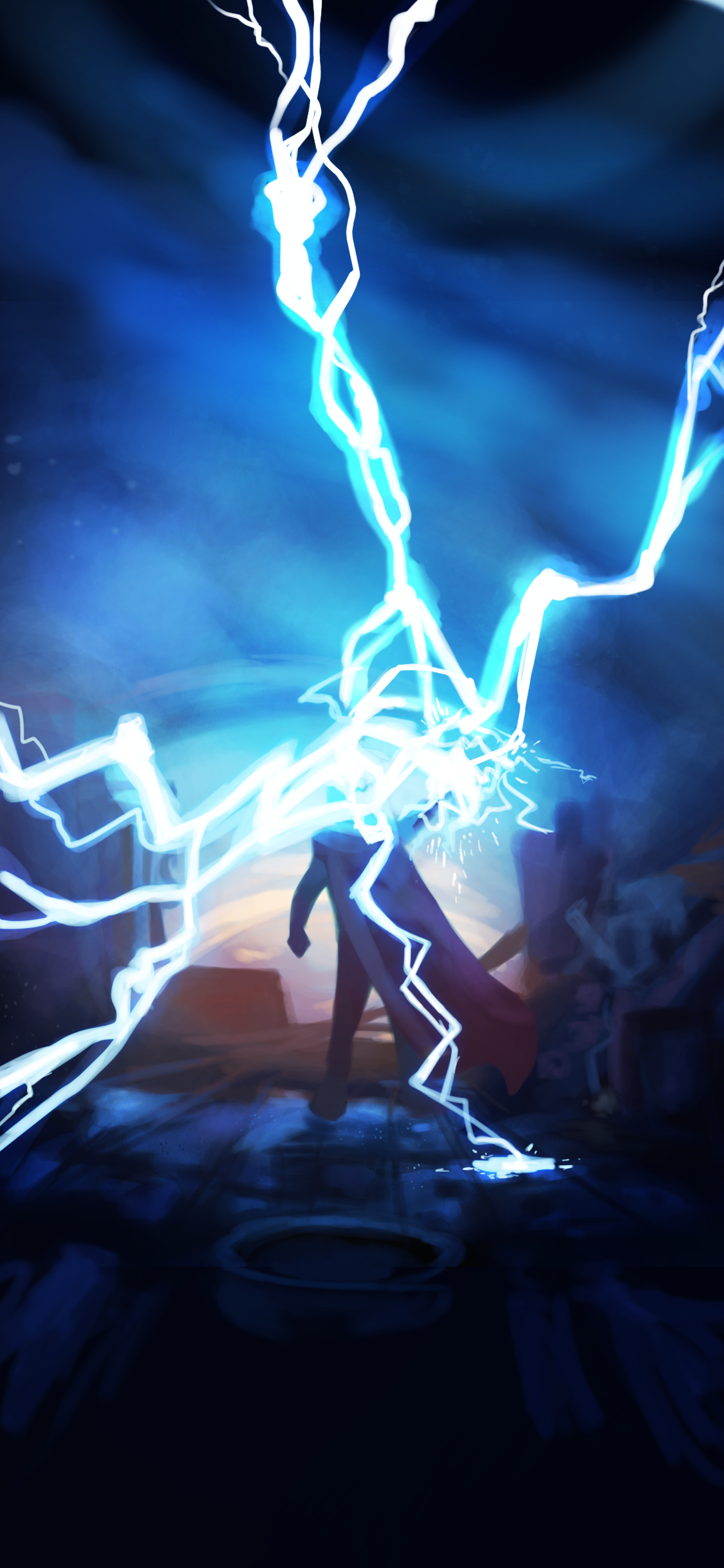 Fanart One of my favourite pieces I've done of Thunder iPhone X wallpaper