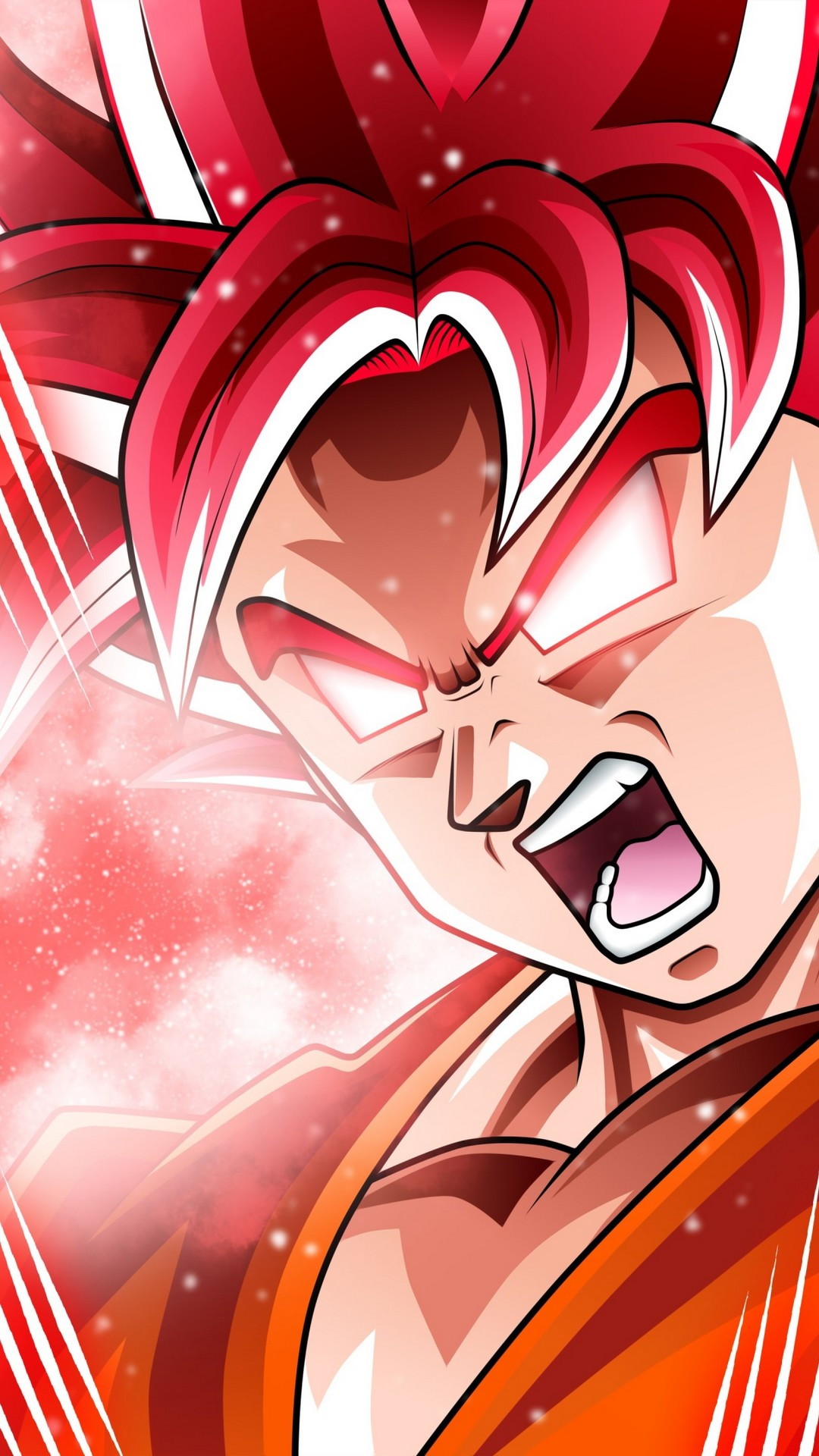 Goku Super Saiyan God iPhone X Wallpaper HD 2023