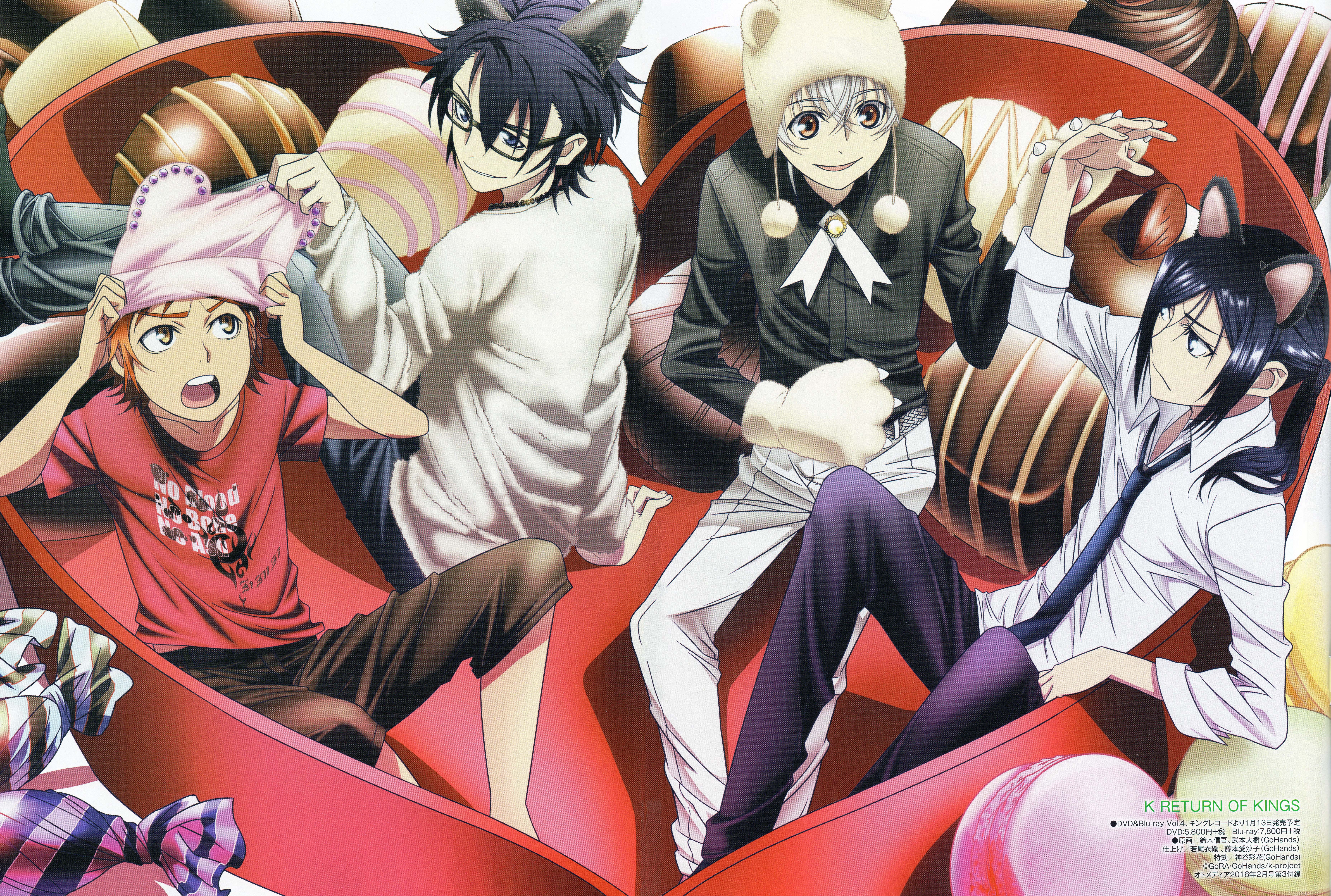 K Project Misaki Yata Saruhiko Fushimi Kuroh Yatogami Yashiro Isana Adolf K Weismann Wallpaper:7427x5000