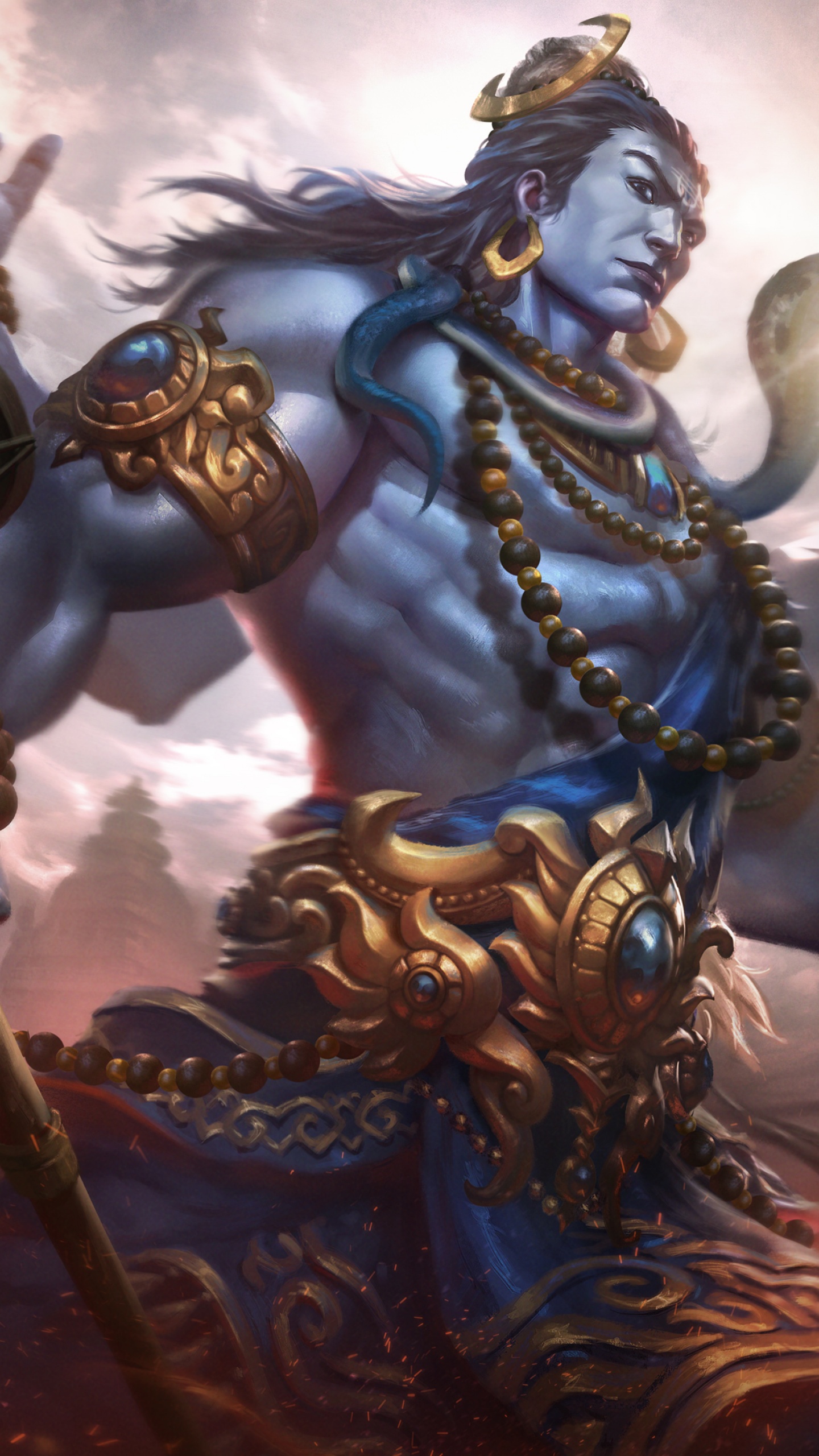 Lord Shiva Wallpaper 4K, The Destroyer, Smite, Games