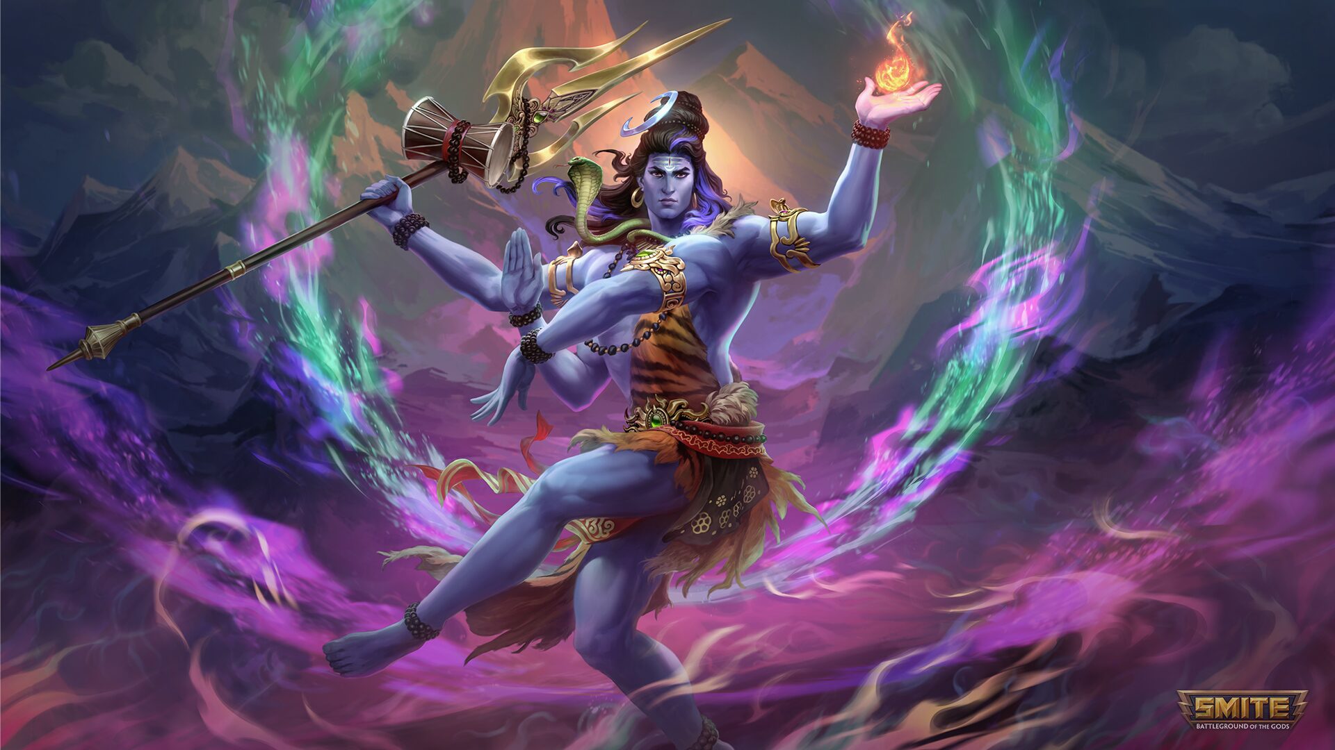 Shiva the Destroyer enters the SMITE battlefield