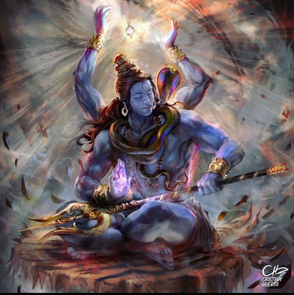 Shiva is a paradoxical deity: both the destroyer and the restorer, the great ascetic and the symbol of sensuality, the. Shiva art, Angry lord shiva, Aghori shiva