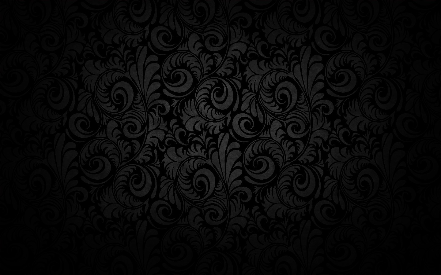 Wallpaper, text, symmetry, pattern, texture, circle, shape, design, line, darkness, screenshot, computer wallpaper, black and white, monochrome photography, font 1440x900