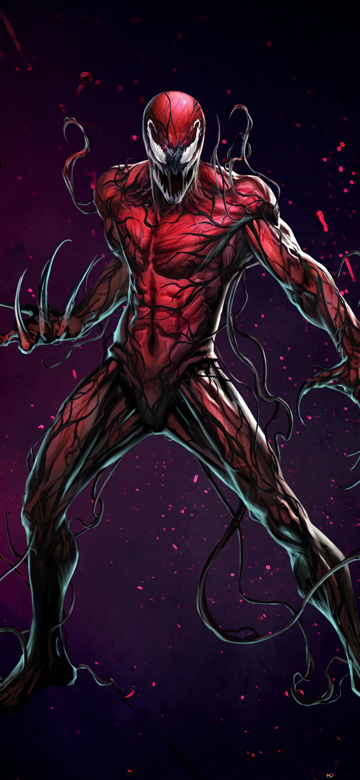 Carnage red venom 2K wallpaper download