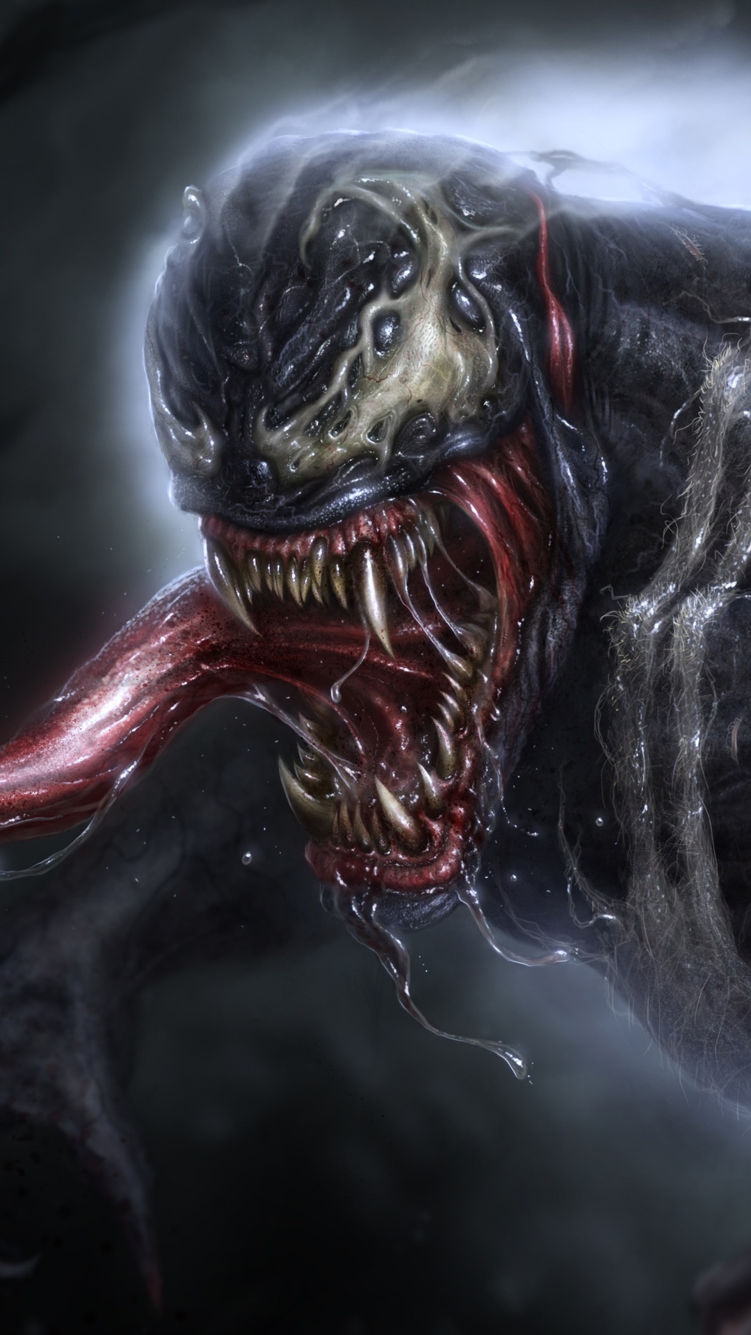1080x1920 venom, superheroes, hd, artwork, artist, digital art, artstation for iphone wallpaper