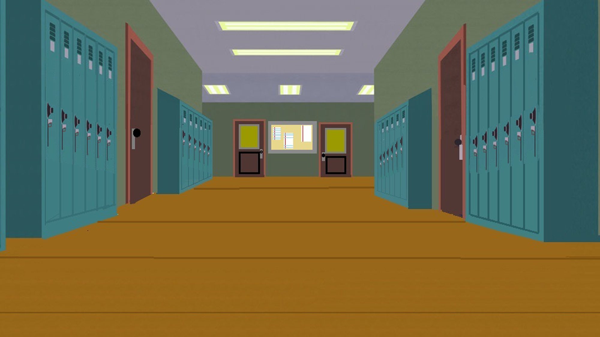 Free download South Park Elementary School Hallway by spongekid1999 on [2000x1125] for your Desktop, Mobile & Tablet. Explore Elementary School Wallpaper. School Rumble Wallpaper, School Background, School Background Picture