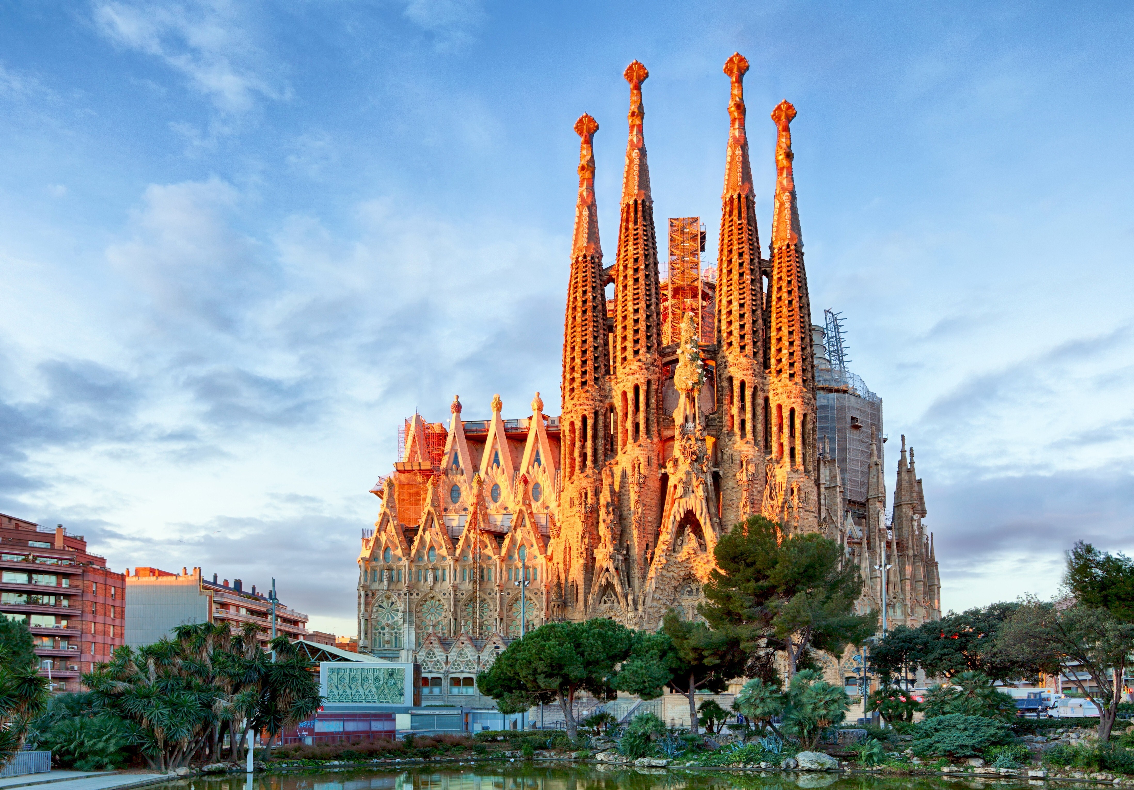 Sagrada Familia Famous Church in Barcelona Spain Country Wallpaper