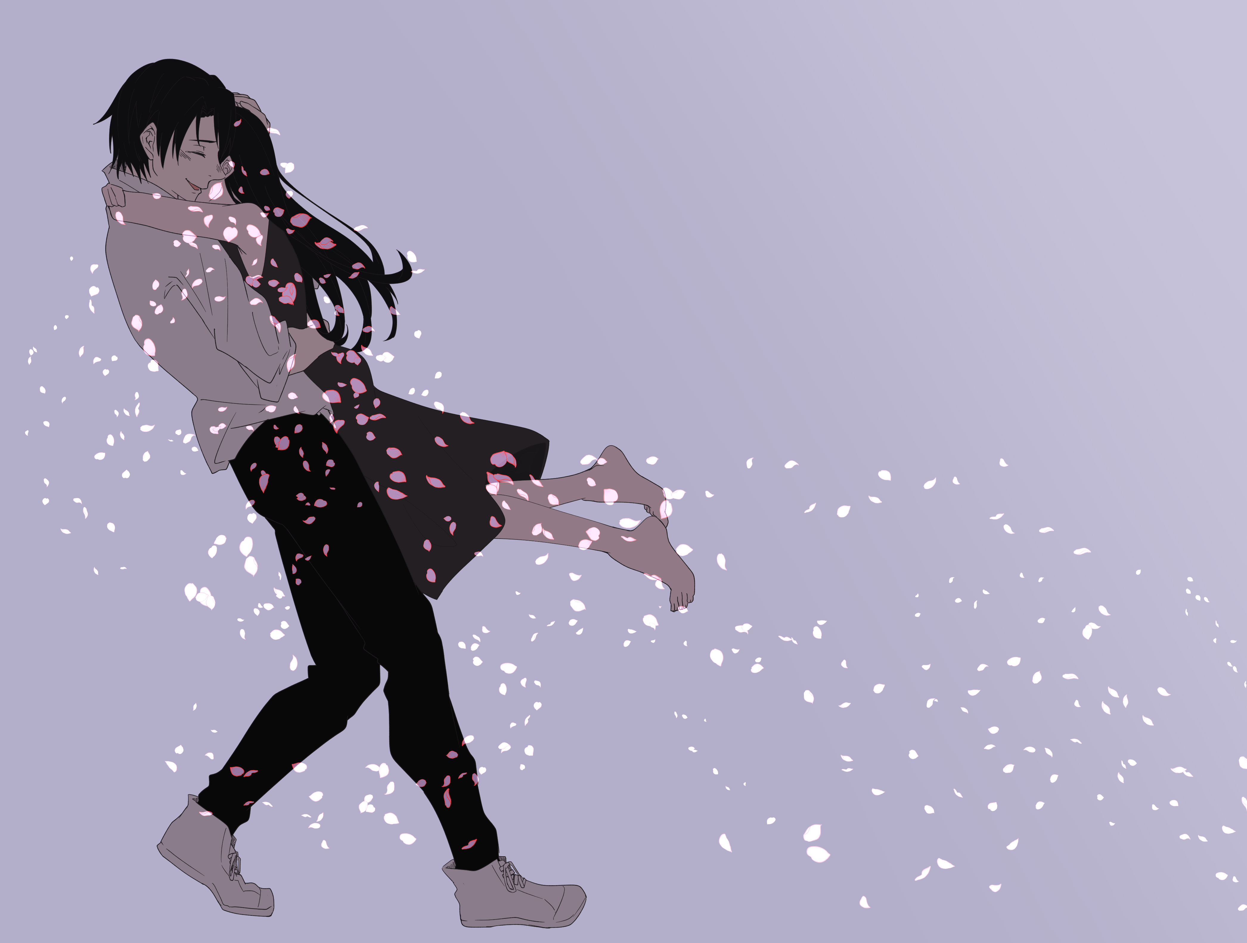 Jujutsu Kaisen 4K, Yuta Okkotsu, Rika Orimoto, Black Hair Gallery HD Wallpaper