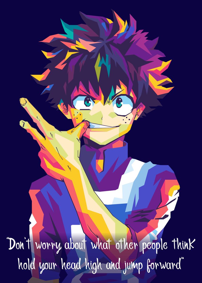 MY HERO ACADEMIA QUOTES 1' Poster