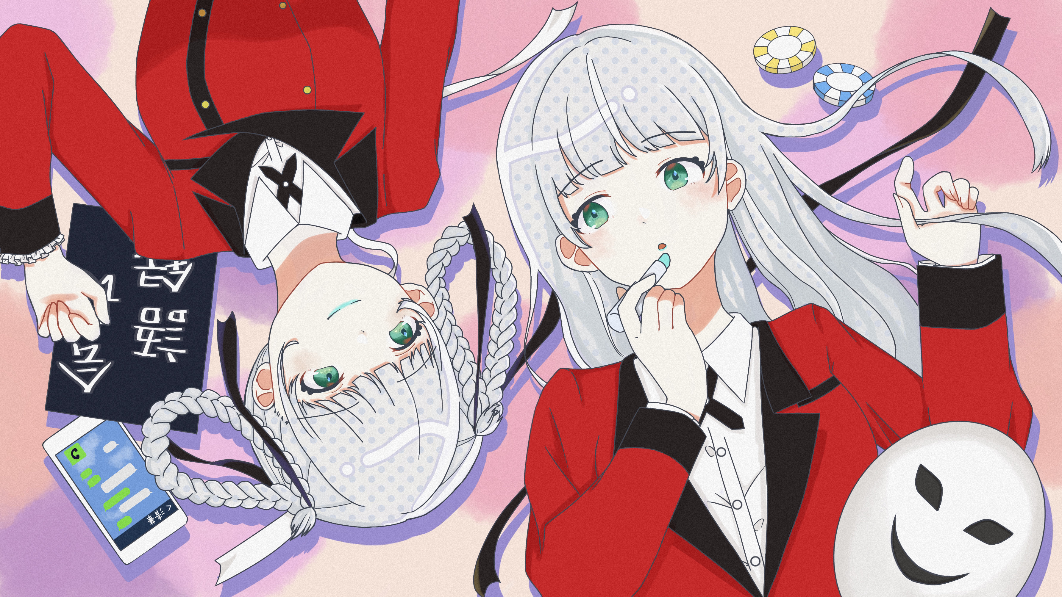 Anime Kakegurui Twin HD Wallpaper