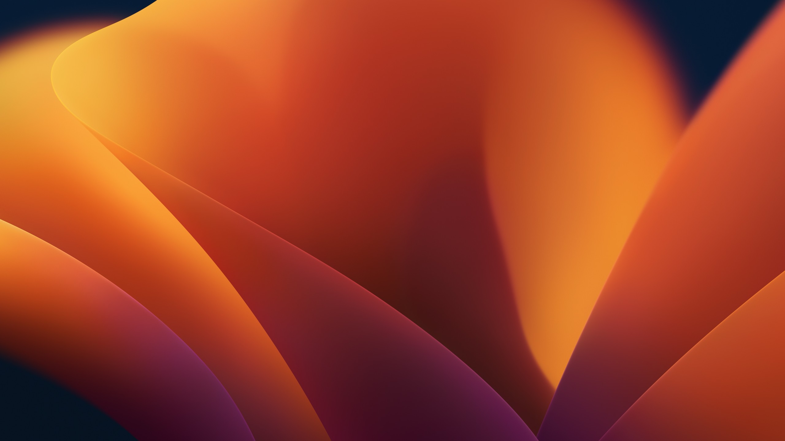 Wallpaper macOS Venrura, abstract, dark, 5K, OS