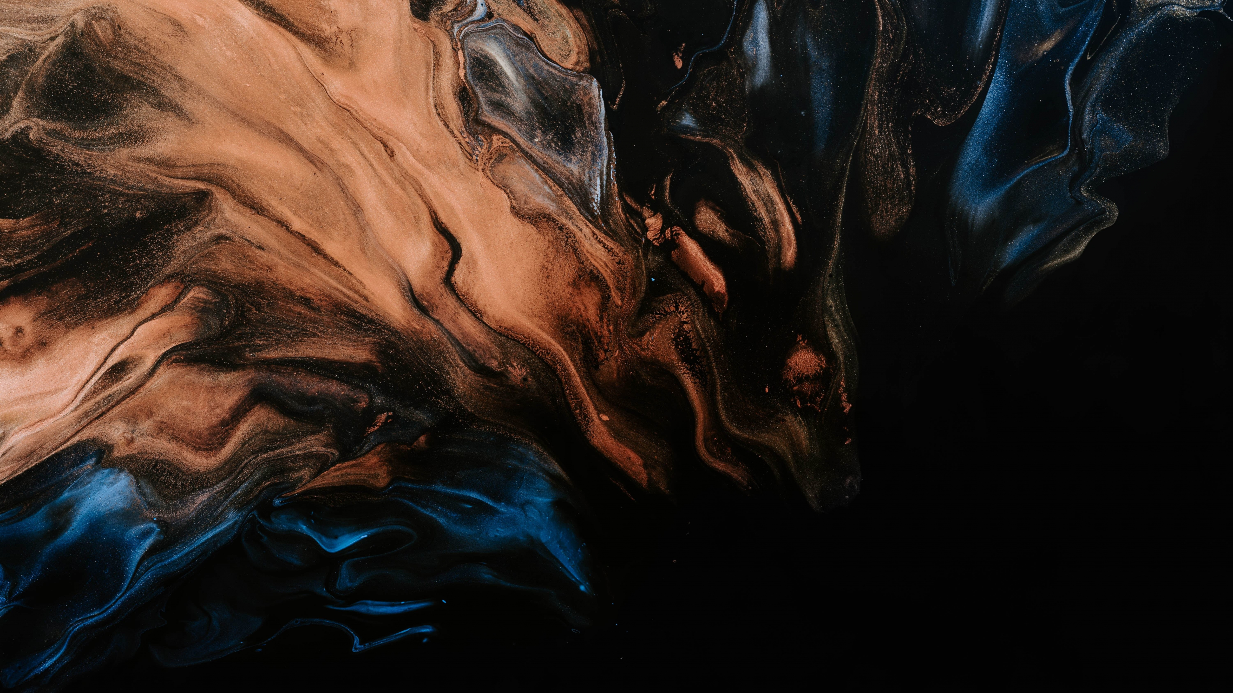 Download Wallpaper 5120x2880 Blue Orange, Abstract, Art 5k Wallpaper, 5120x2880 5k Background, 21262