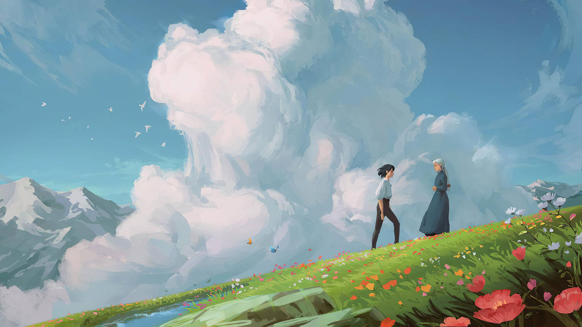Download Studio Ghibli Sophie And Howl Wallpaper