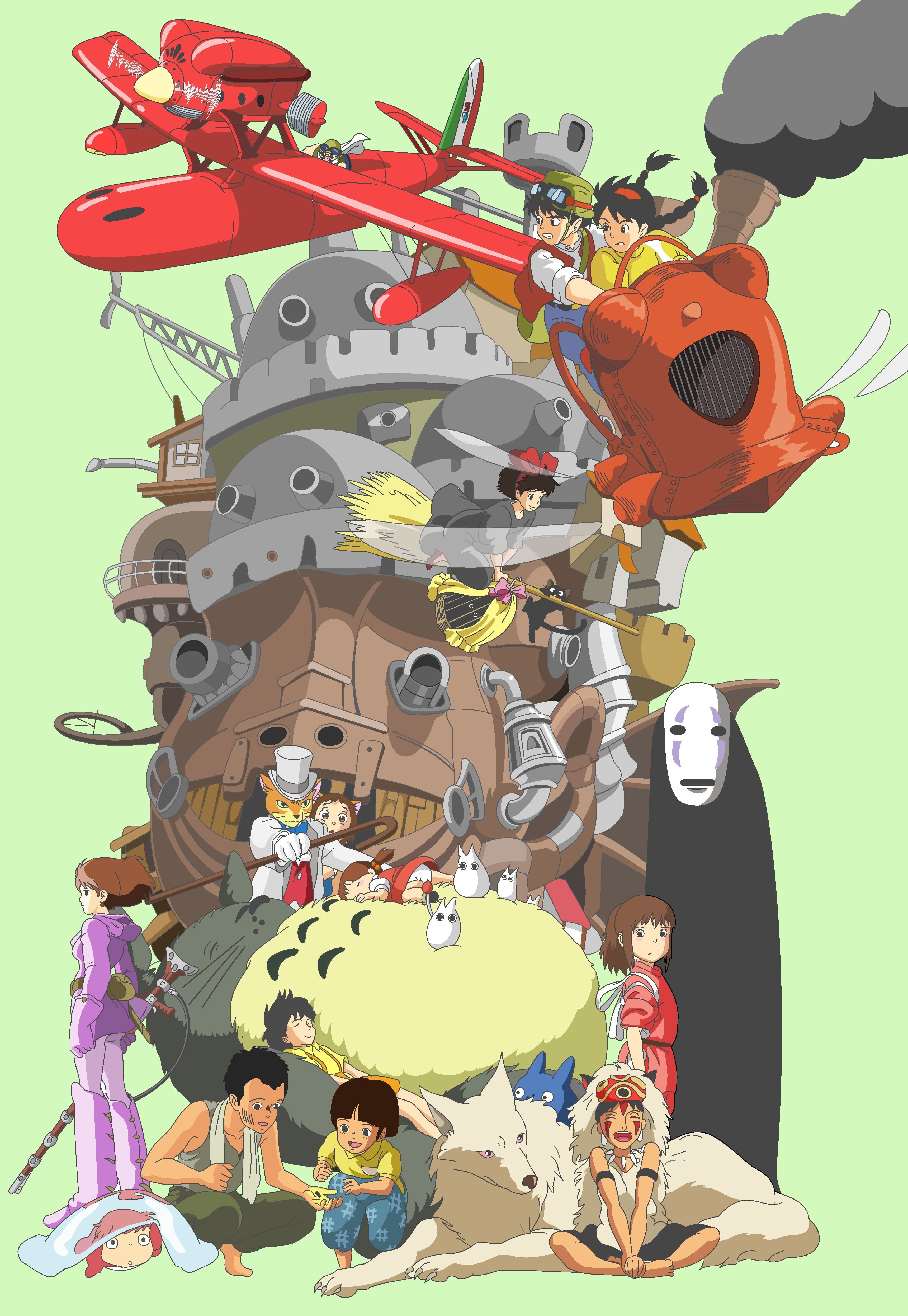 Wallpaper / 4K, Studio Ghibli, anime free download