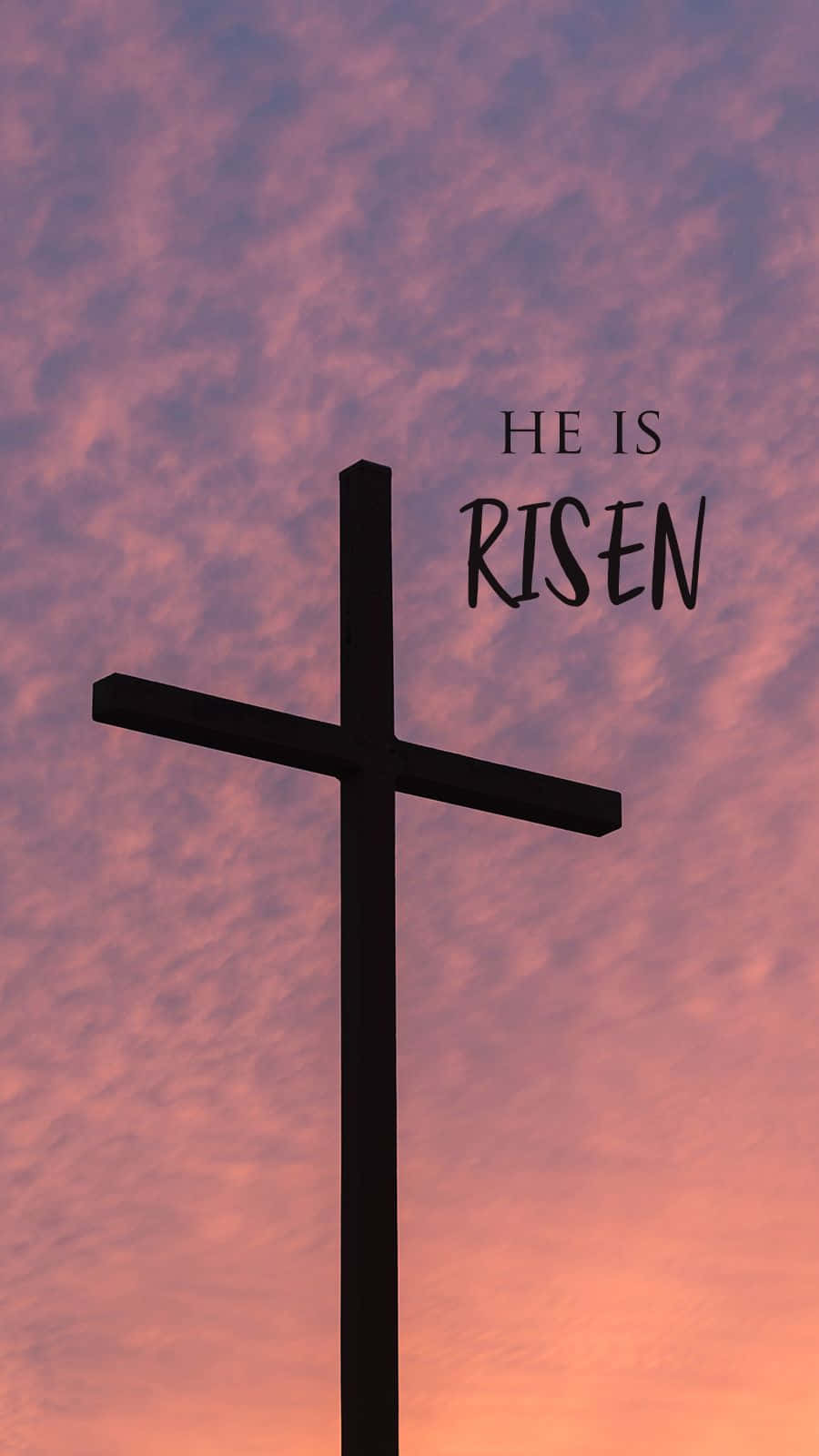 Download He Is Risen Cross Wallpaper