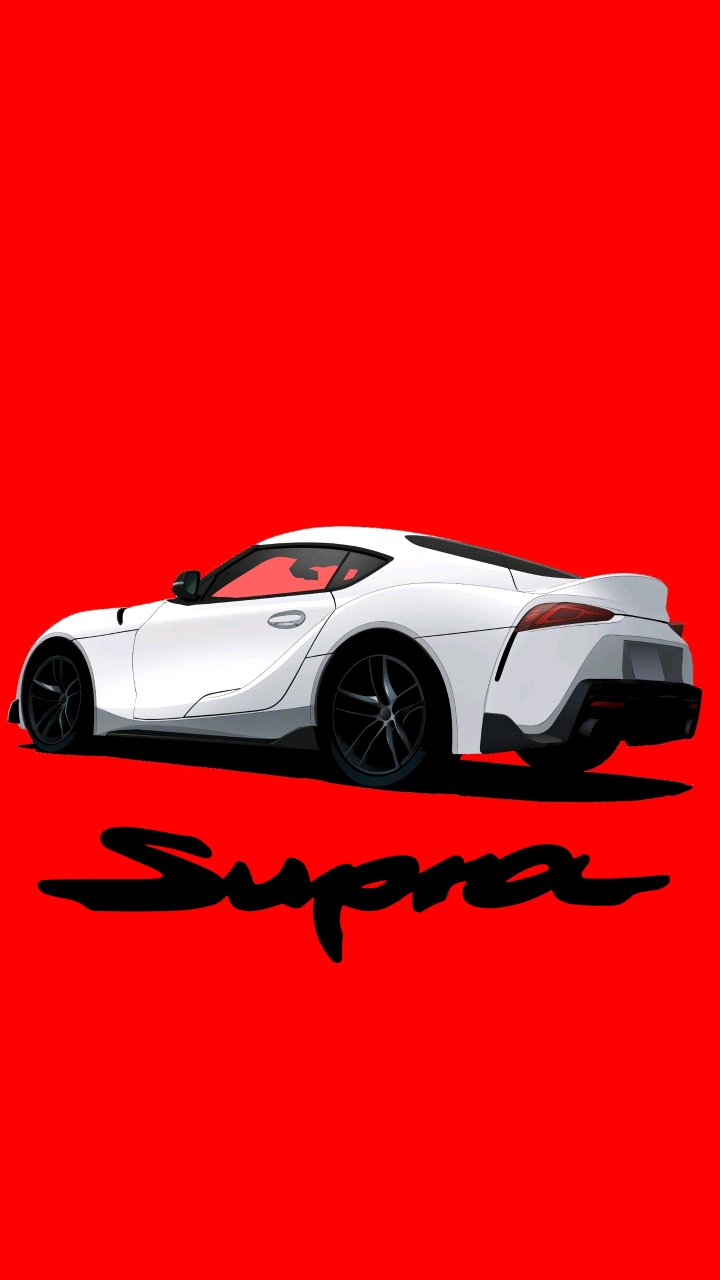 Made some A90 supra phone wallpaper