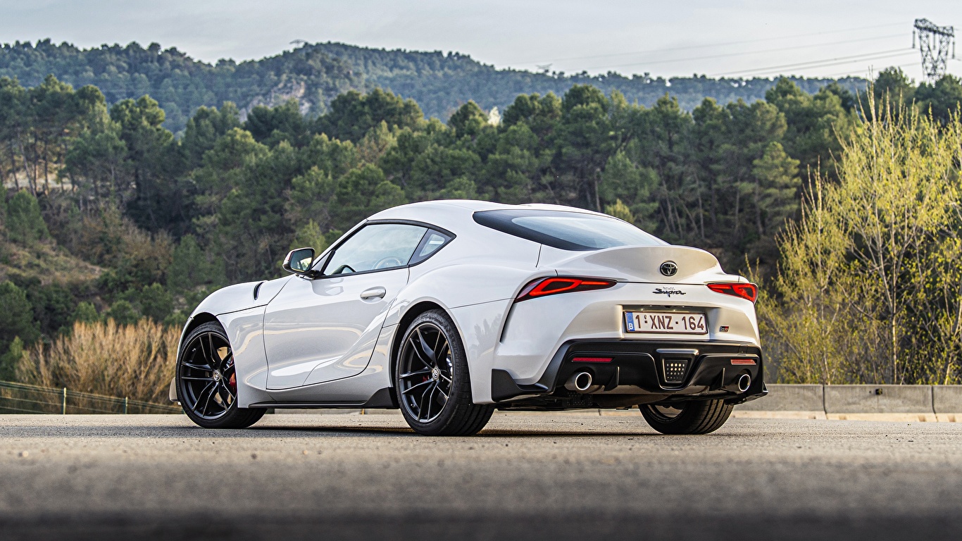 Desktop Wallpaper Toyota Supra, mk5, GR, A90, Gazoo 1366x768