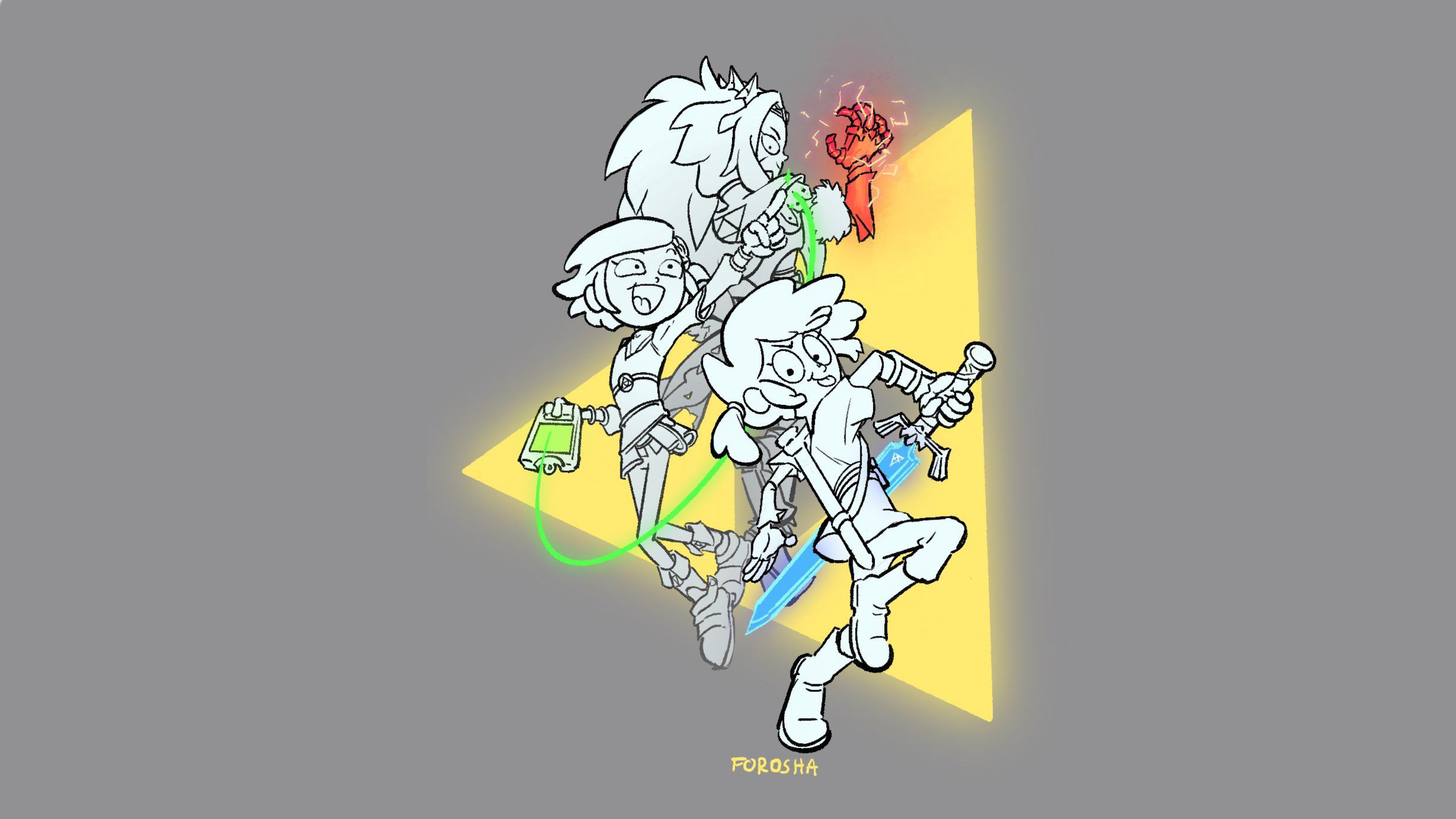 Amphibia Marcy Wu Sasha Waybright Anne Boonchuy Cartoon Wallpaper:3840x2160