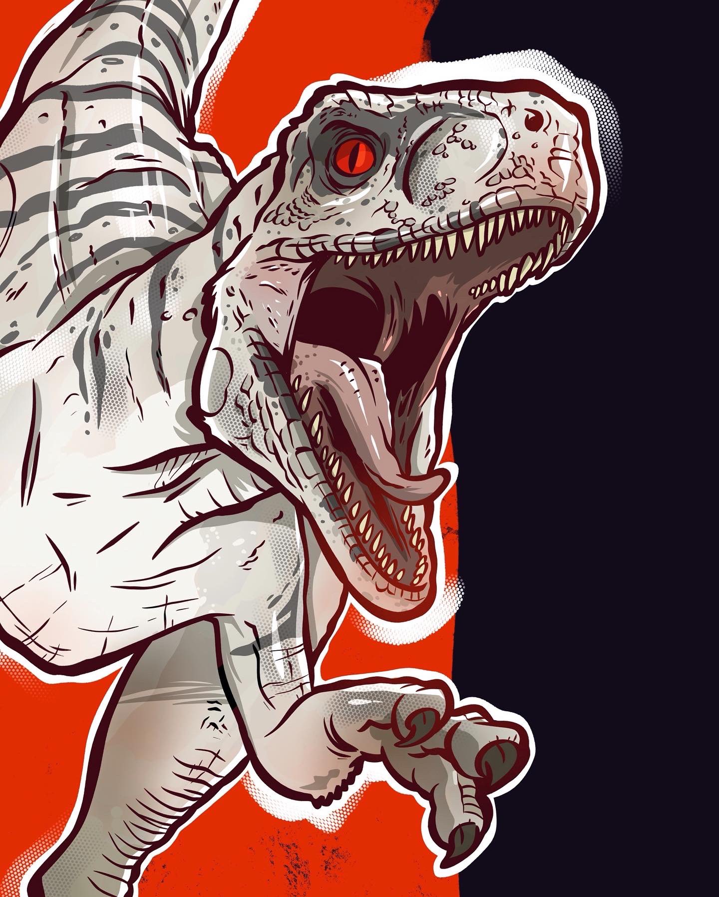 Mike Spiers Art, the Atrociraptor from Jurassic World Dominion. #jurassicworld #jurassicworlddominion #atrociraptor #raptor #dinosaur #dinosaurs #jurassicfanart #digitalart