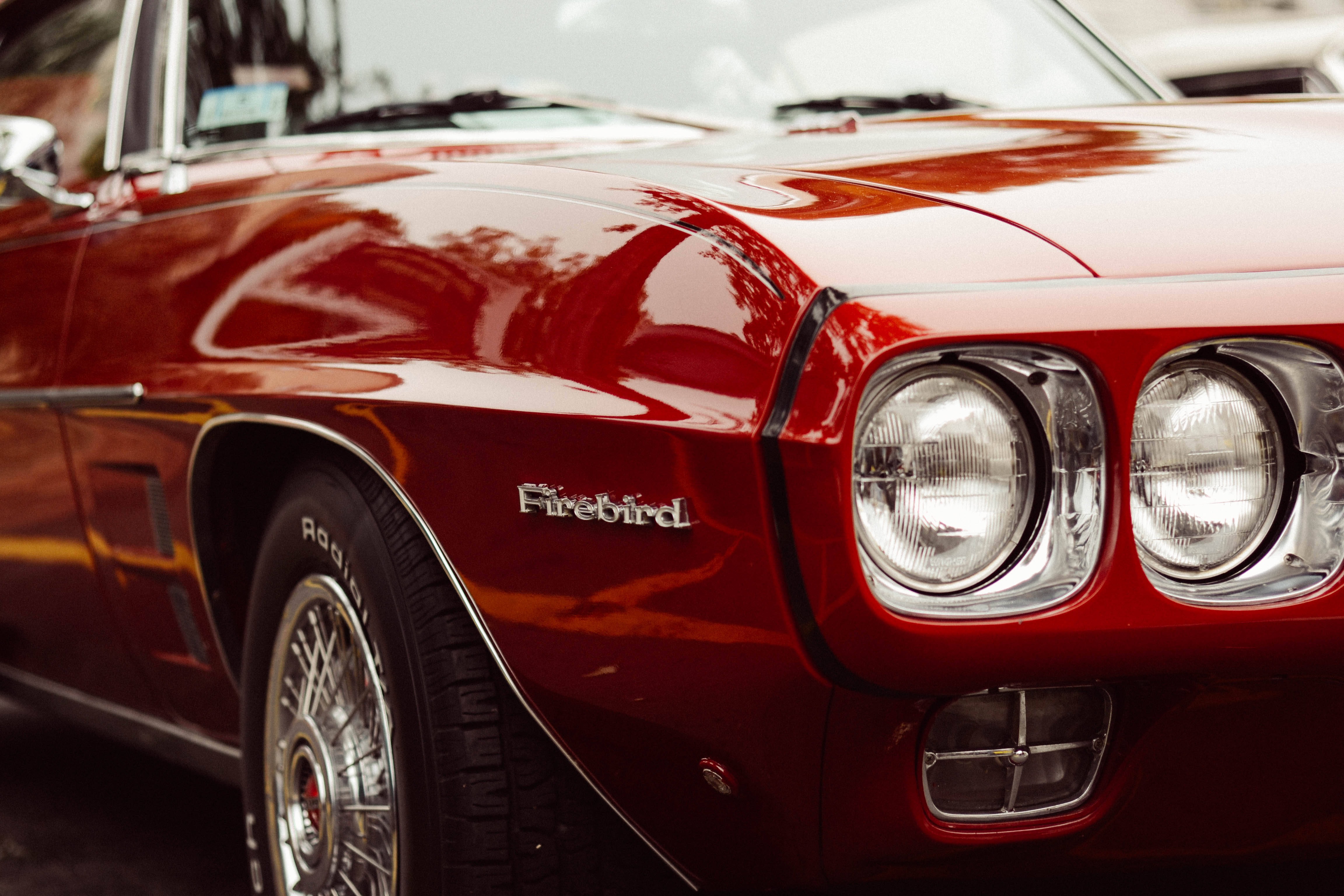 Download Red Pontiac Firebird Car Wallpaper