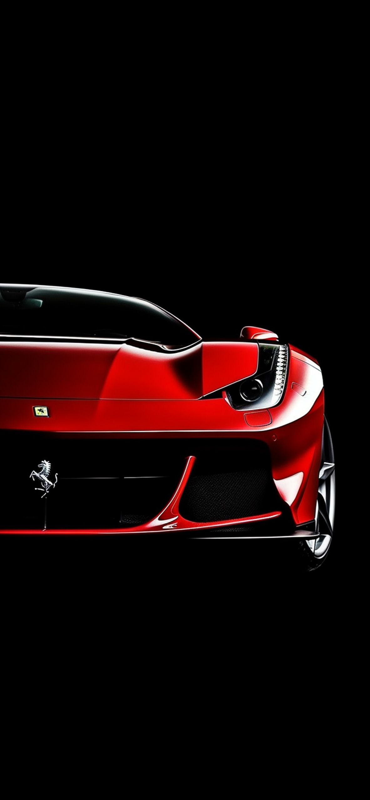 Red Ferrari 488 GTB Black Wallpaper