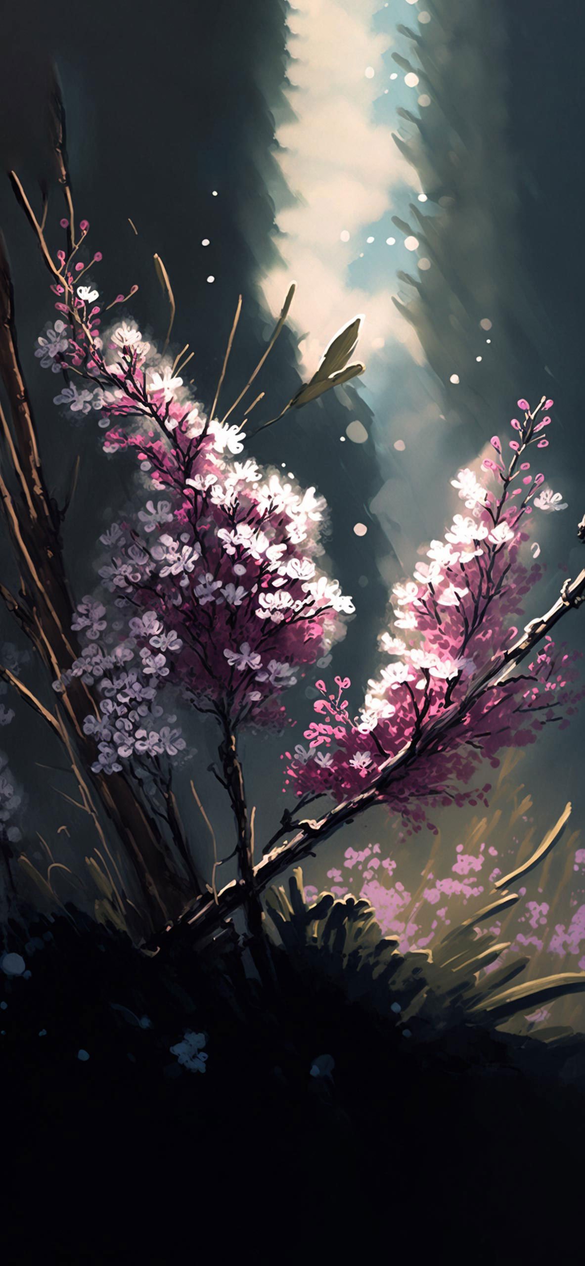 Cherry Blossom Art Wallpaper Blossom Wallpaper iPhone
