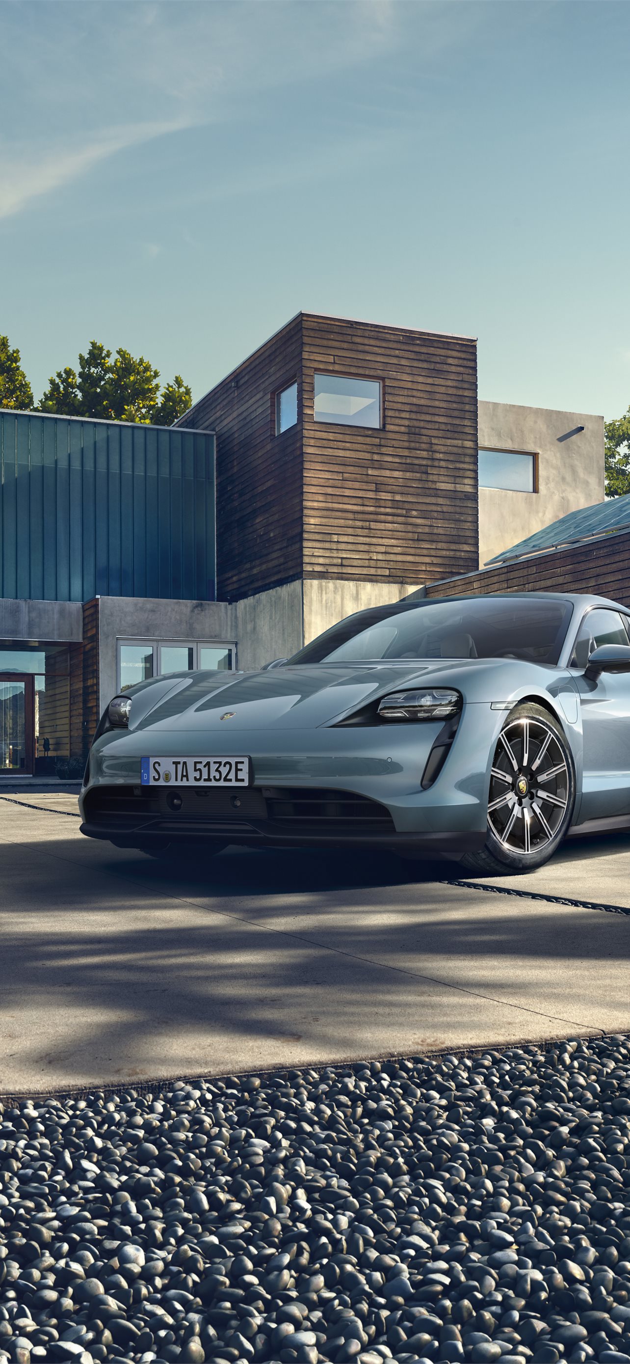 Best Porsche taycan iPhone HD Wallpaper