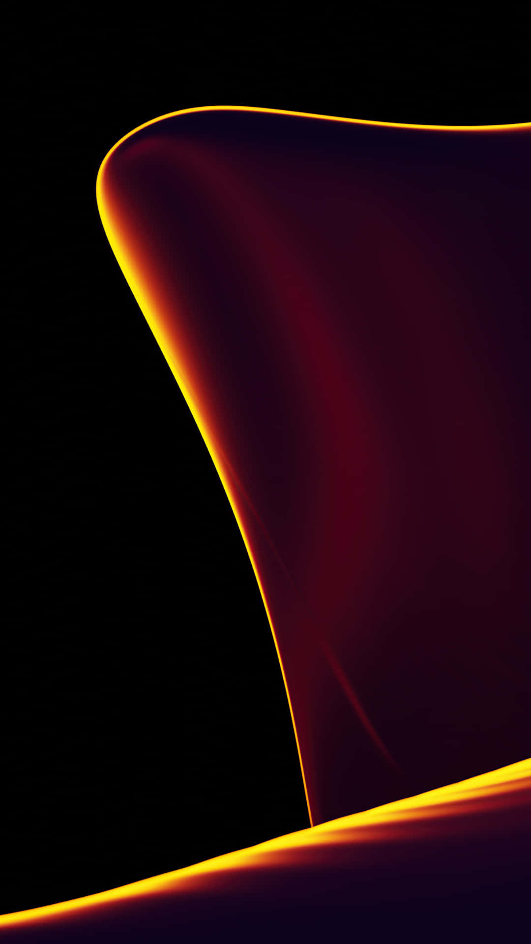 Download Dark Orange Abstract Shape 4K OLED Background