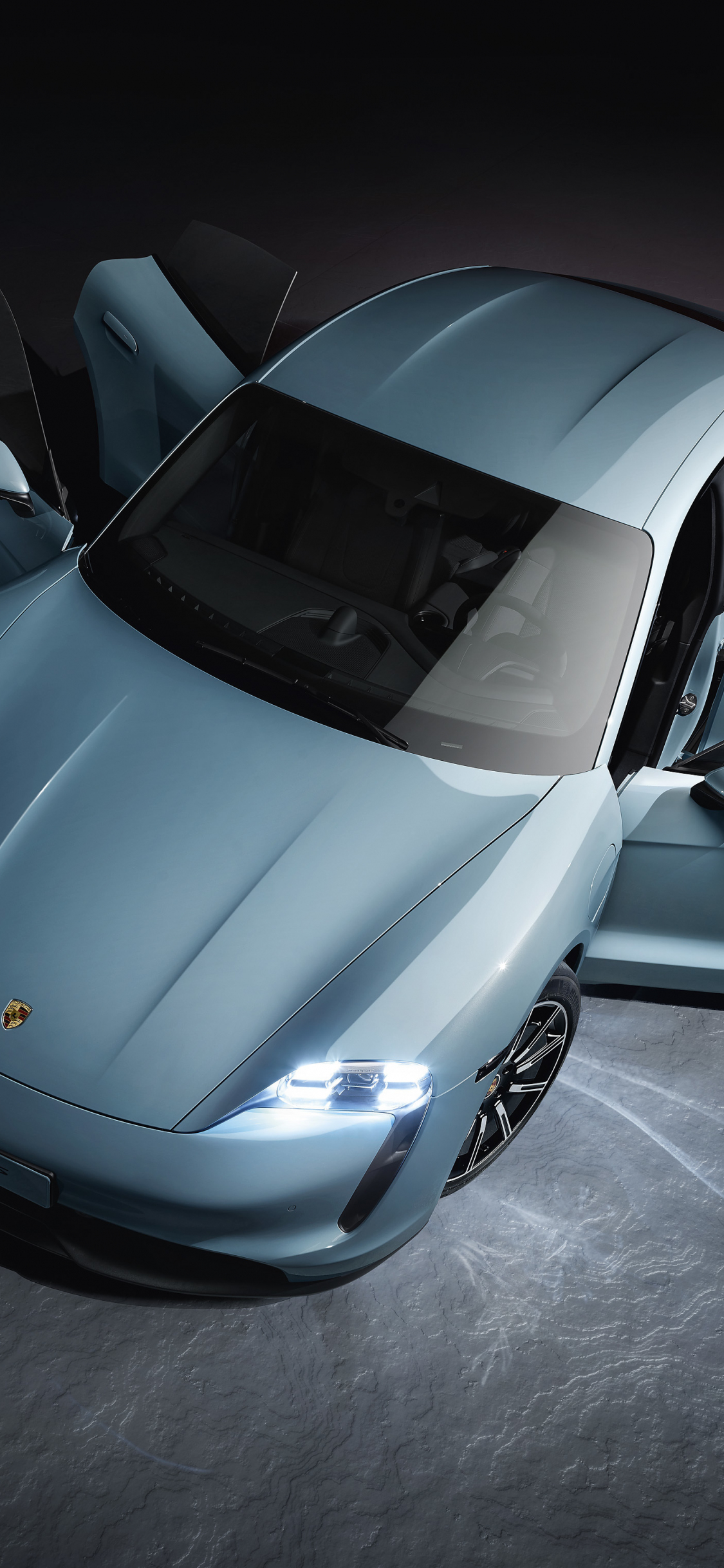 Download wallpaper 1125x2436 sportcar, 2019 porsche taycan 4s, iphone x, 1125x2436 HD background, 23067
