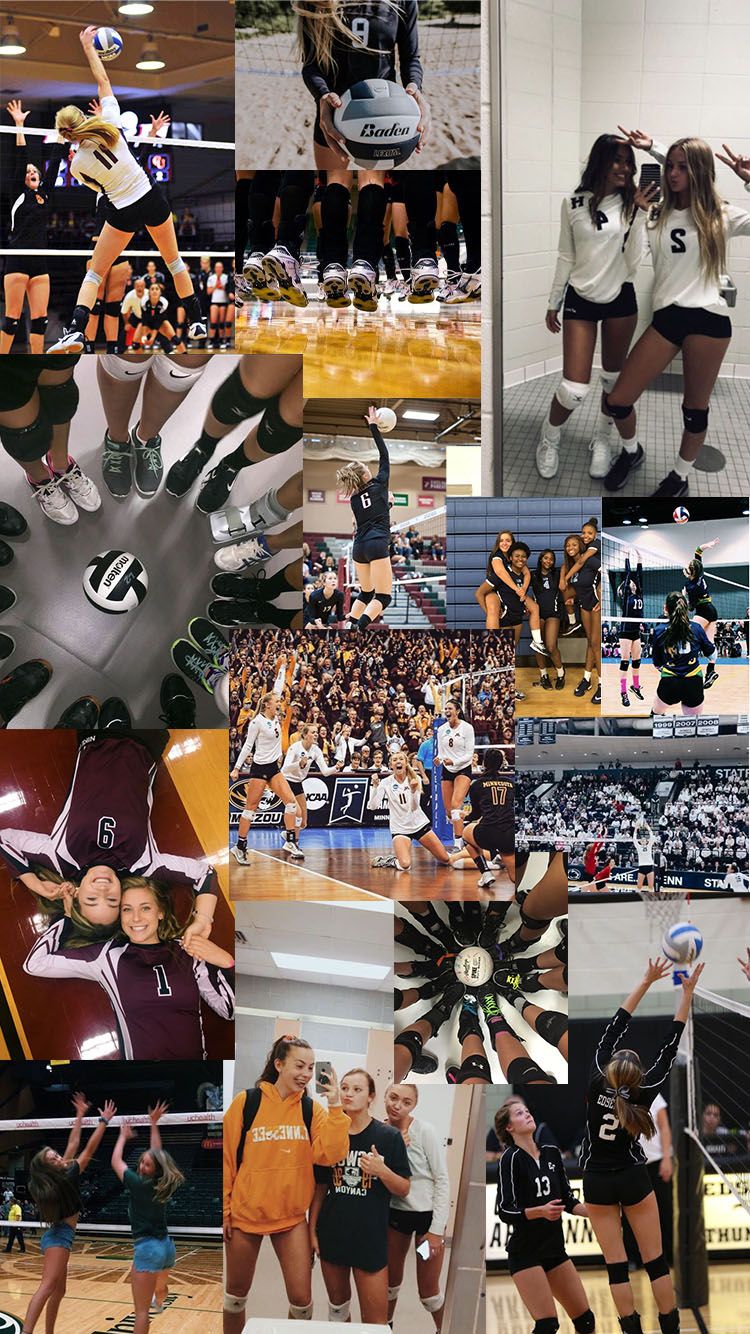 Volleybal Wallpaper / collage. Volleyball wallpaper, Volleyball drills, Volleyball outfits