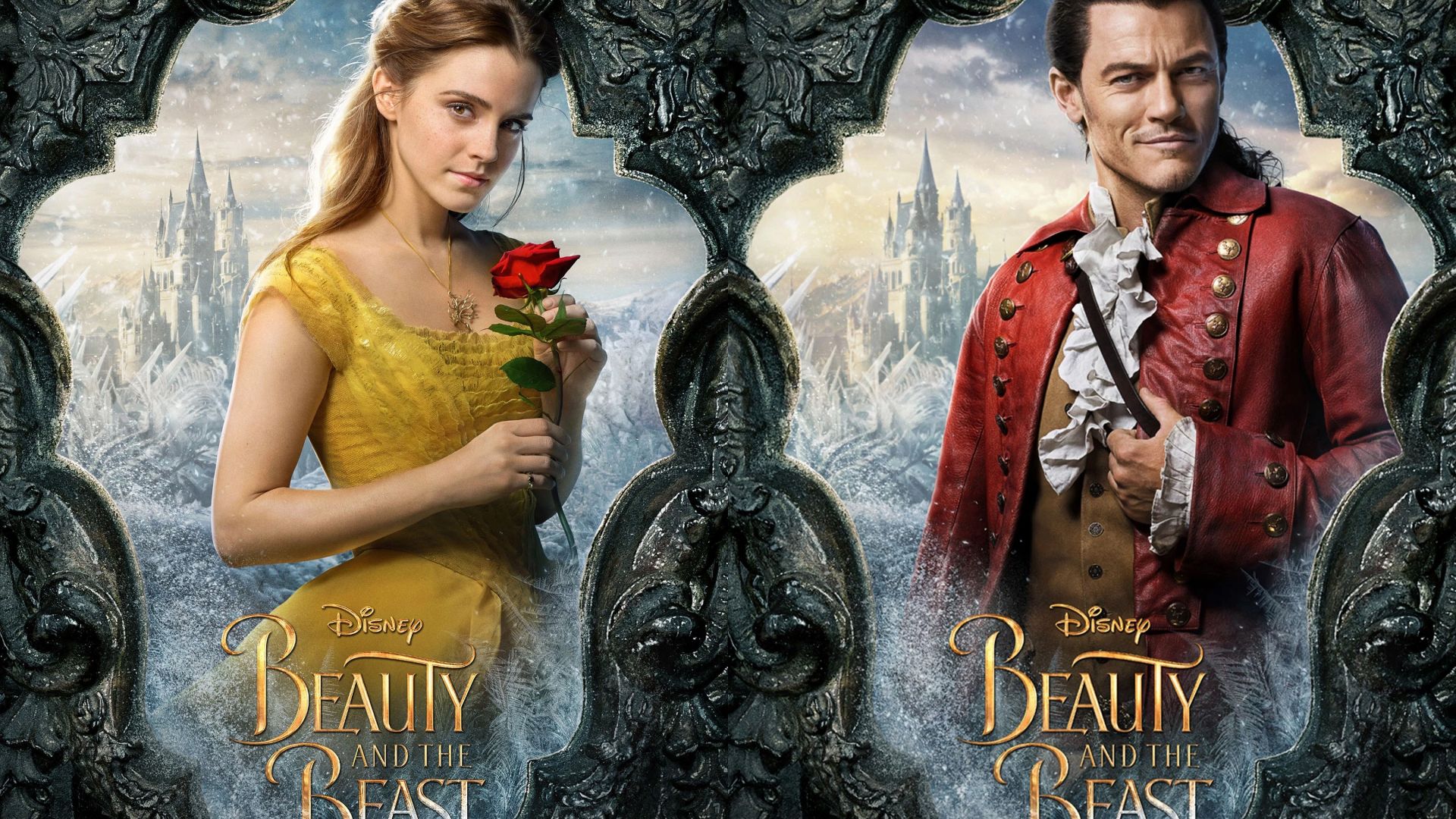 Desktop Wallpaper Beauty And The Beast, 2017 Movie, Emma Watson, Luke Evans, HD Image, Picture, Background, Hcny2q